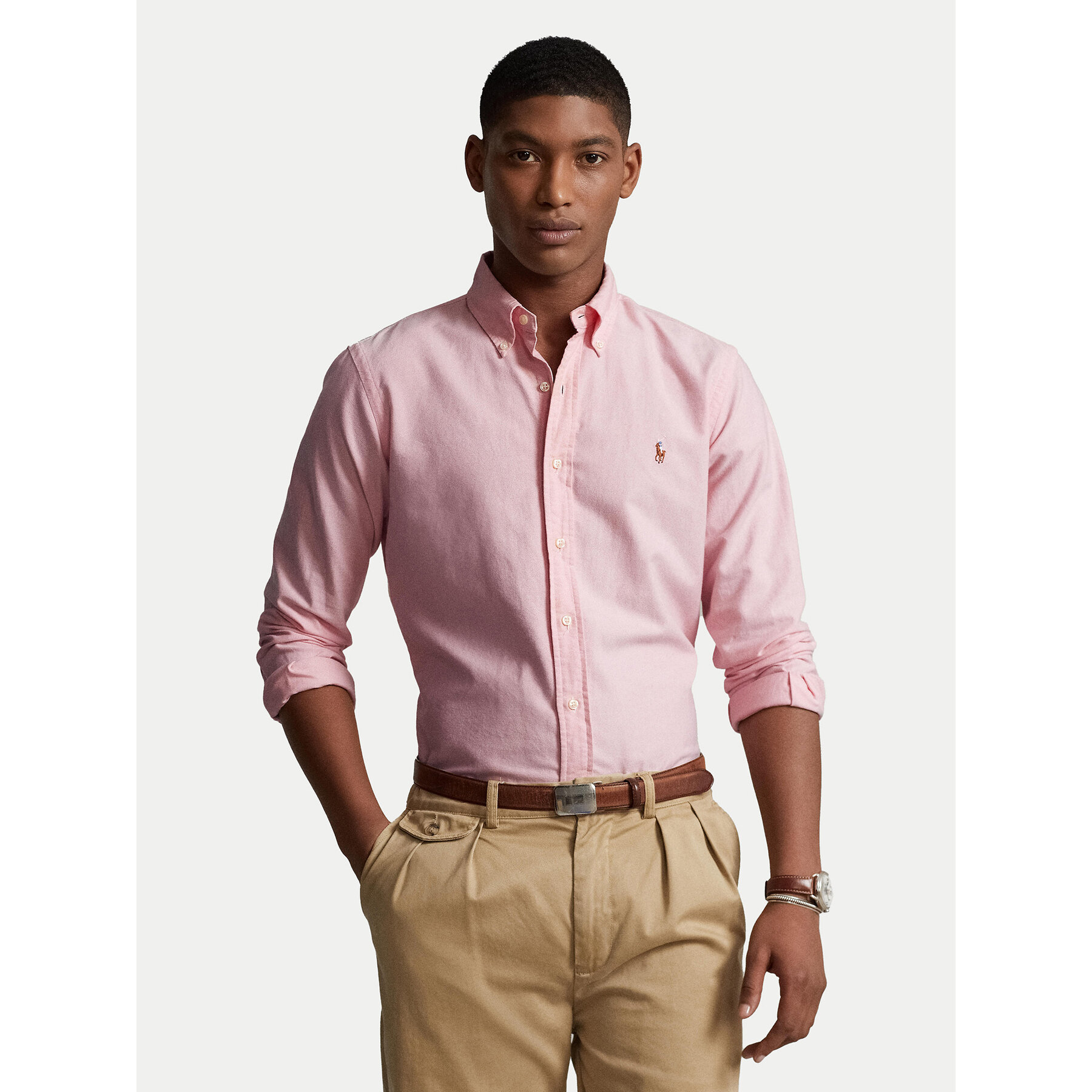 Polo Ralph Lauren Hemd Core Replen 710549084 Rosa Slim Fit