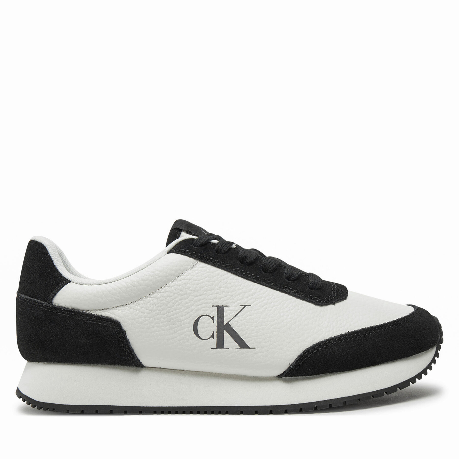 Sneakers Calvin Klein Jeans Runner Laceup Low Mix Mg YW0YW01798 Vit