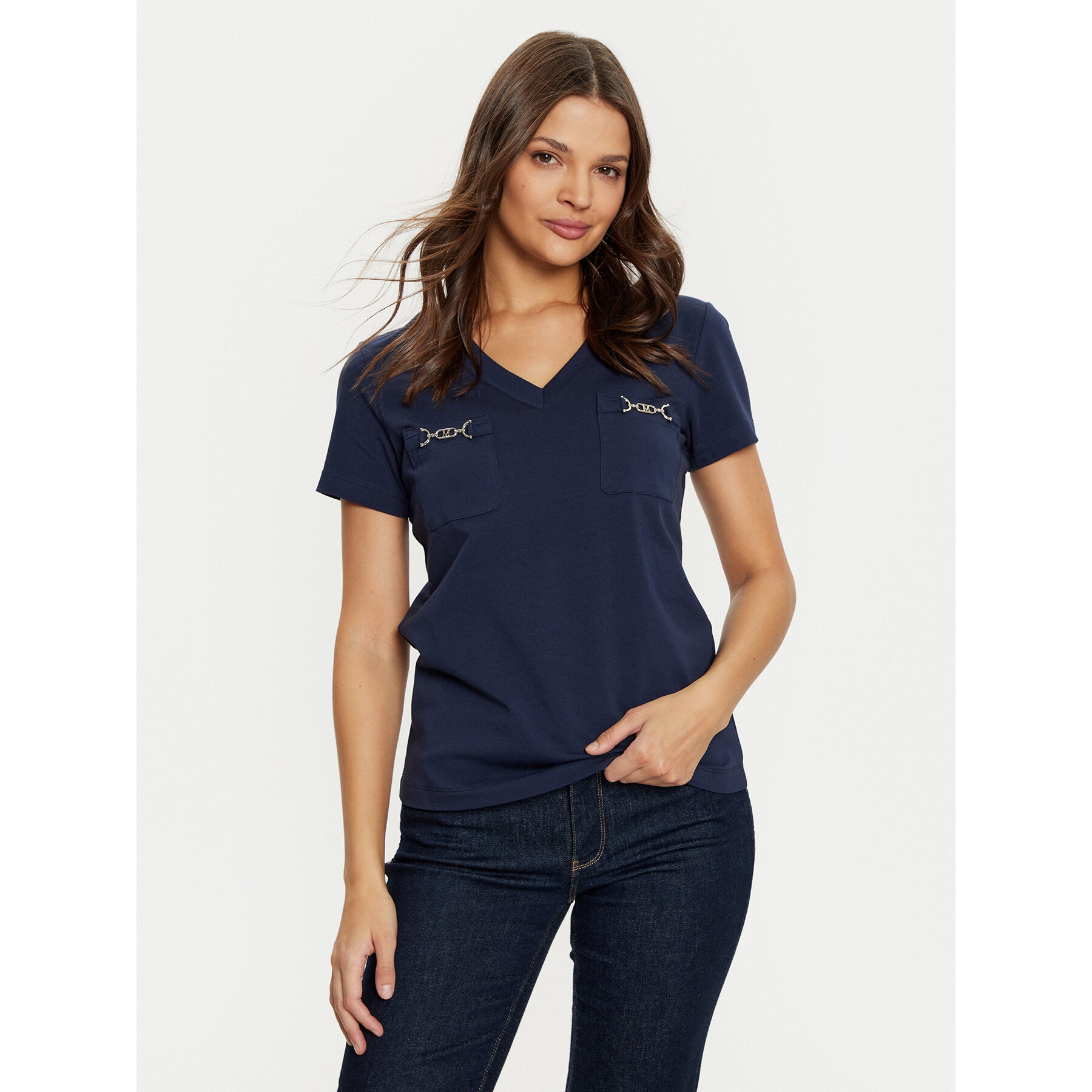 Marciano Guess Póló 5RGI03 6008A Sötétkék Regular Fit