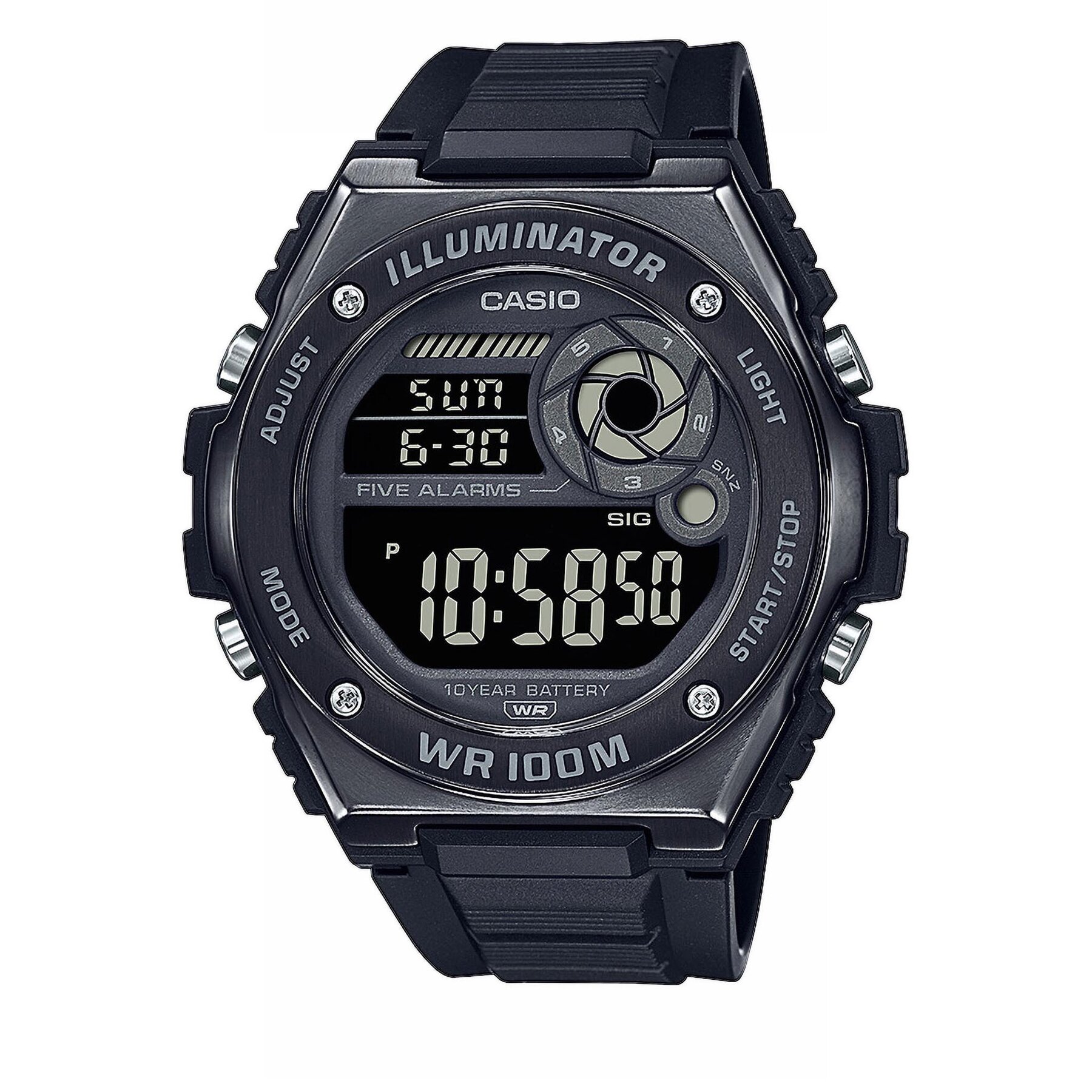 

Годинник Casio Digital MWD-100HB-1BVEF Black, Чорний