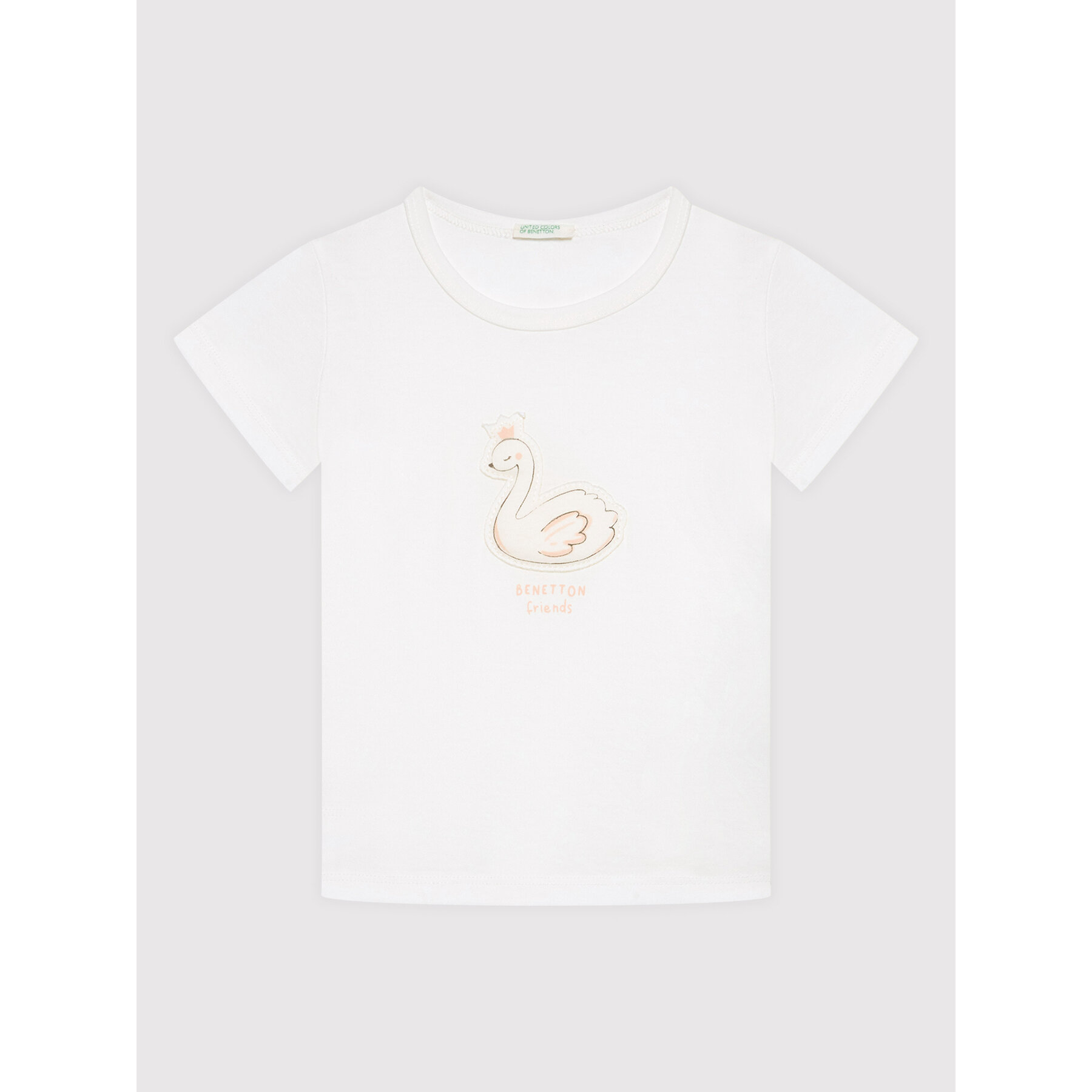 United Colors Of Benetton T-shirt 3I1XA1007 Bianco Regular Fit