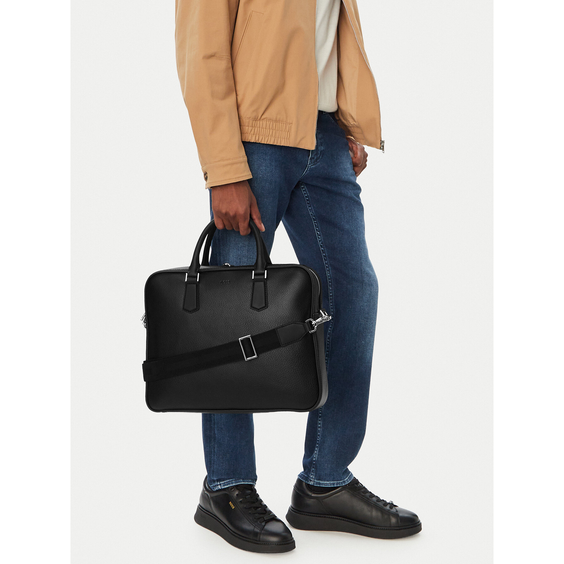 Torba za laptop BOSS New Crosstown 50541864 Crna