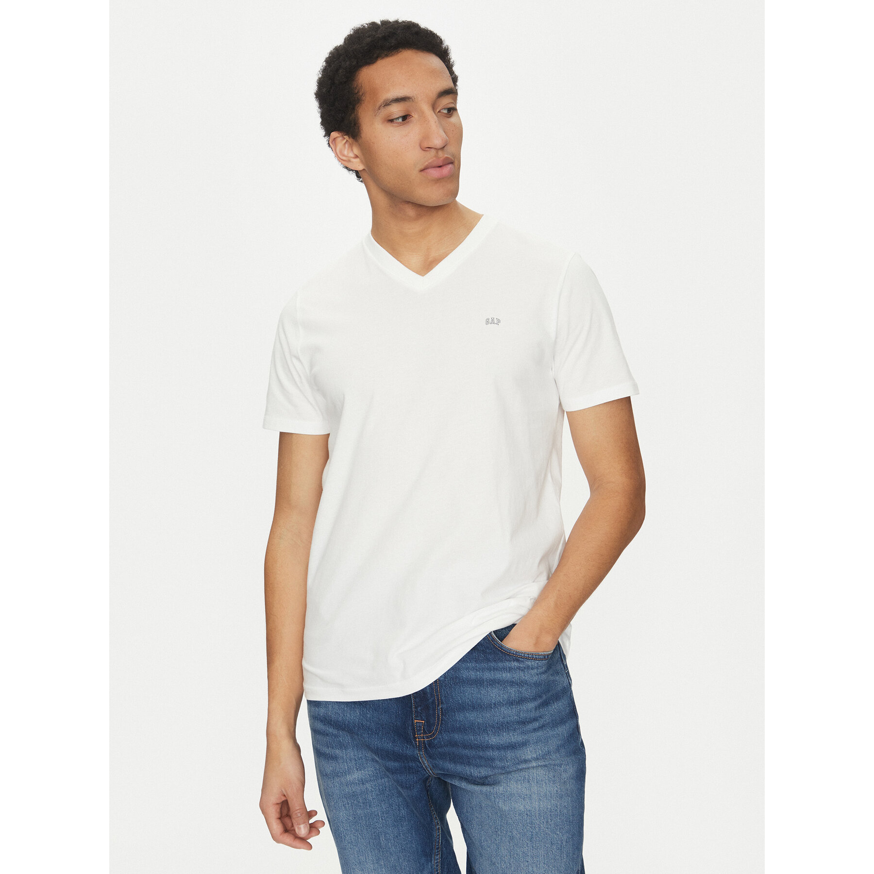 Gap Gap T-Shirt 502020-02 Λευκό Regular Fit