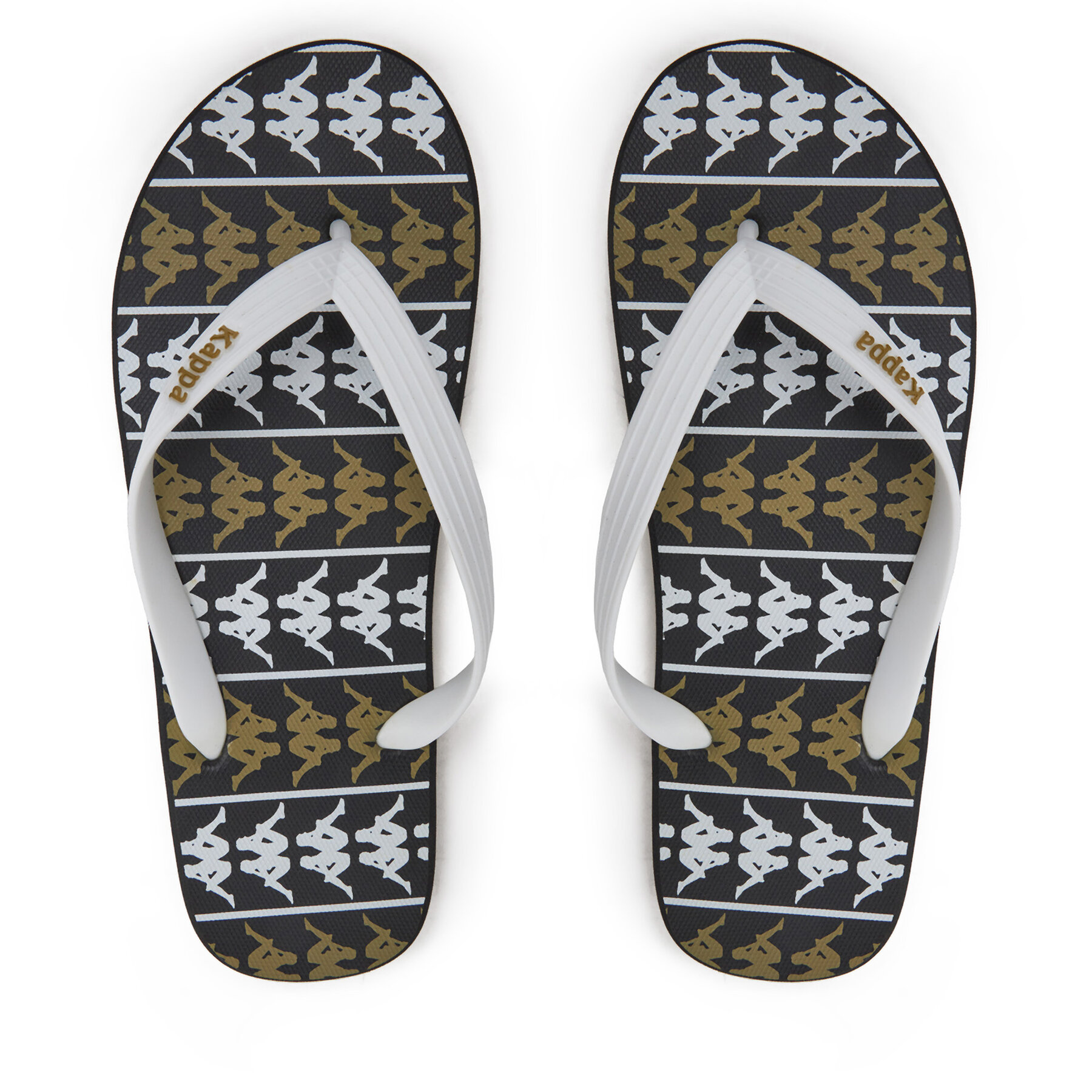  Flip-flops Kappa 371D2UW White - Black - Green Military Színes akciós termékkép 1