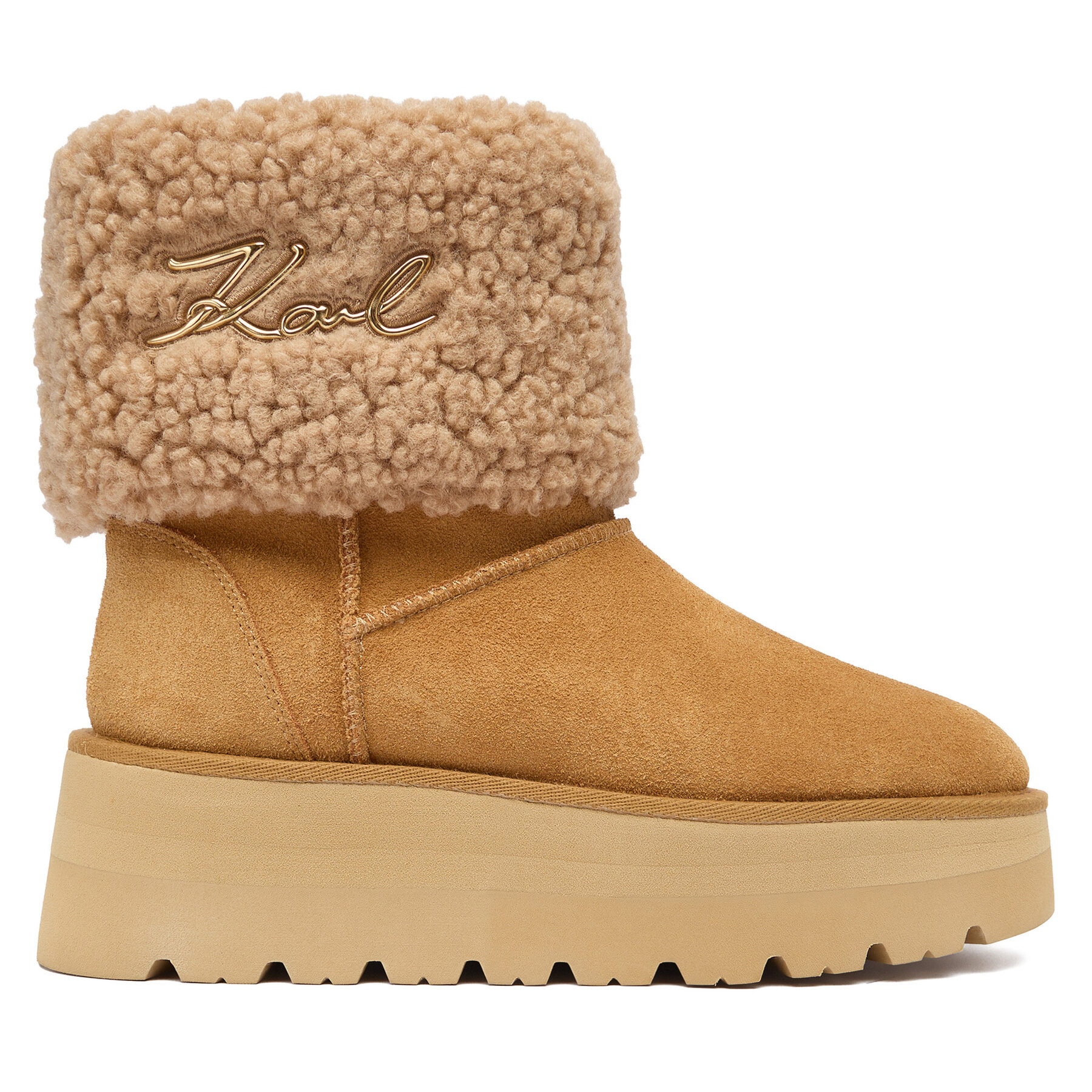 Cizme de zăpadă KARL LAGERFELD KL48653 Maro