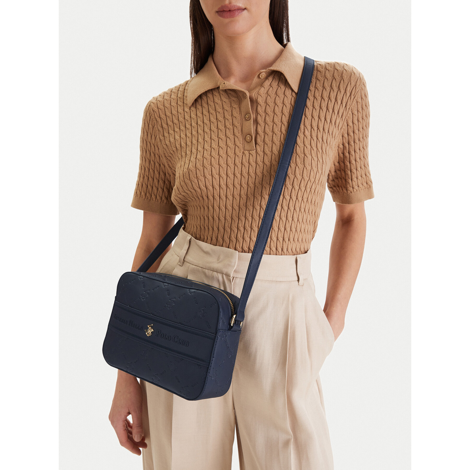 Geantă Beverly Hills Polo Club EO-BHPC-L-013-09 Bleumarin