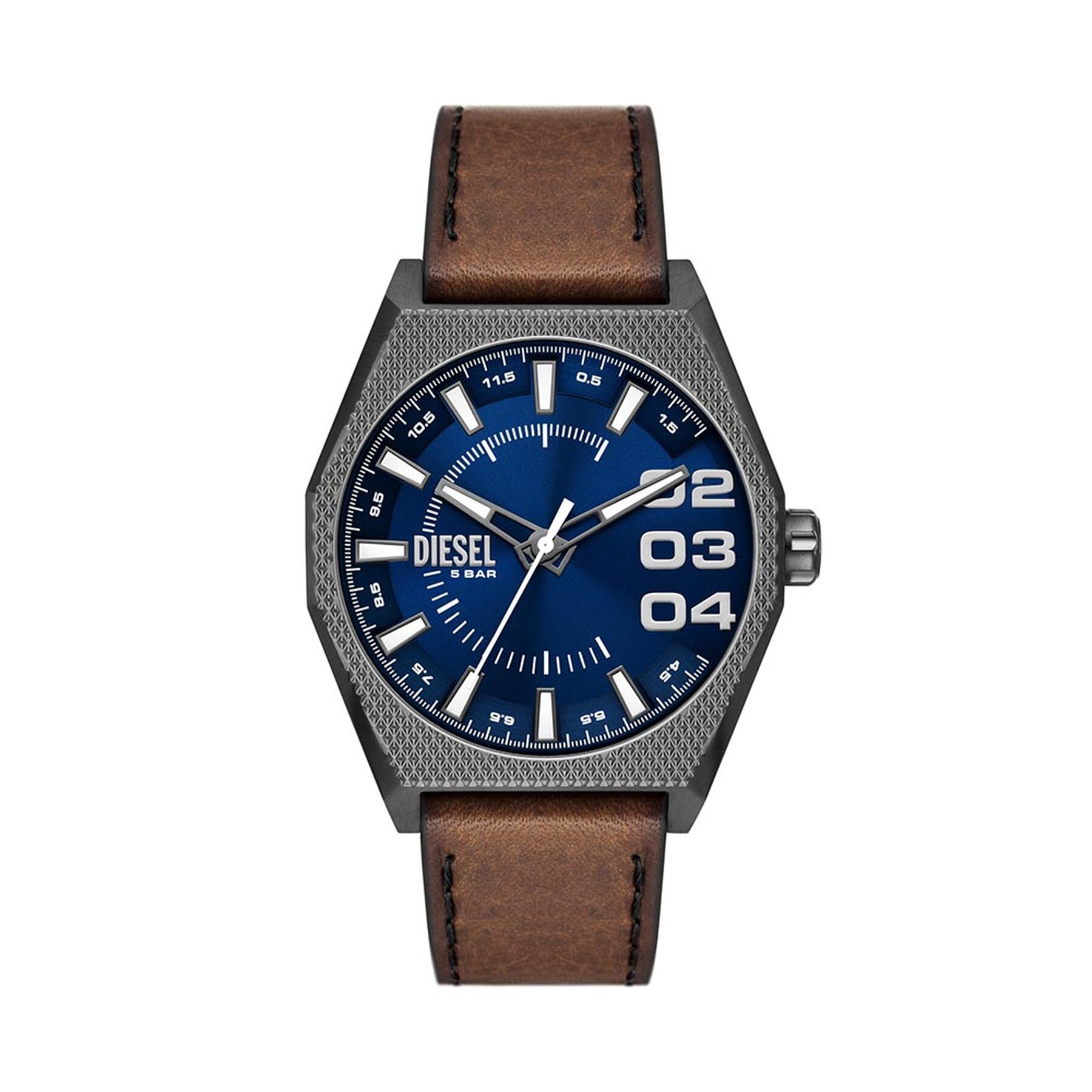 Ročna ura Diesel Double Scraper DZ2189 Silver/Brown