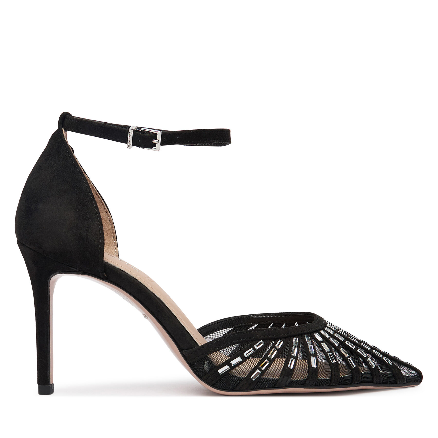 Pantofi cu toc subțire Tamaris 1-22415-46 Negru