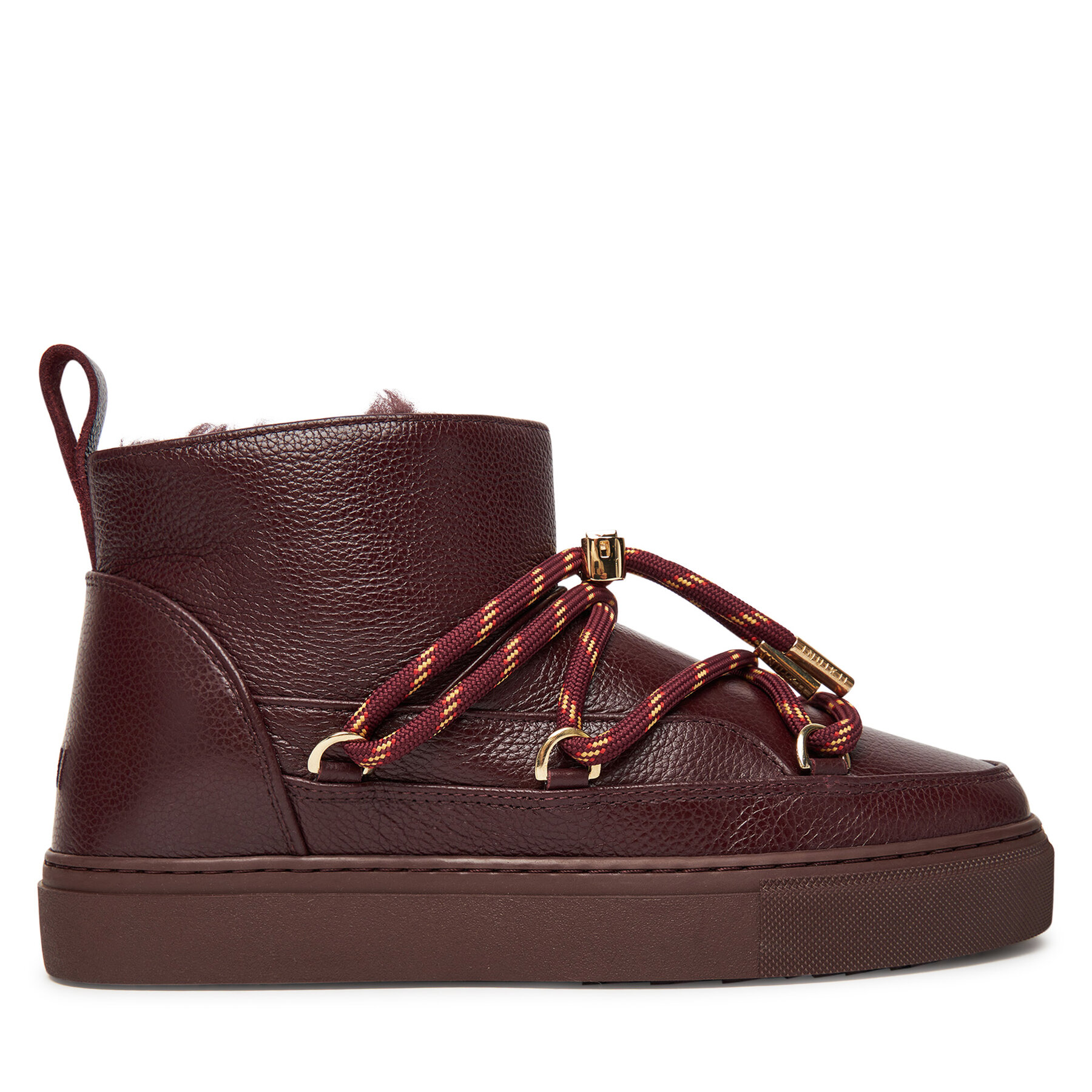 Škornji za sneg Inuikii Full Leather Gloss 1001.001.0371 Bordo rdeča