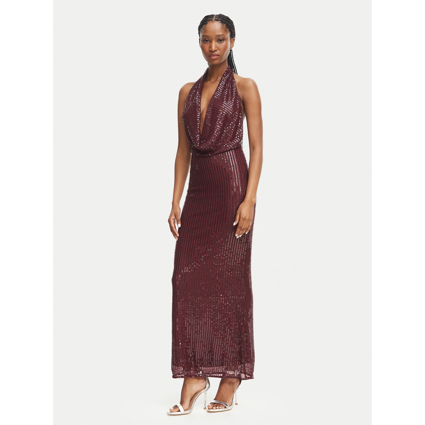 Bardot Coctailkleid Nola 59814DB2 Dunkelrot Slim Fit