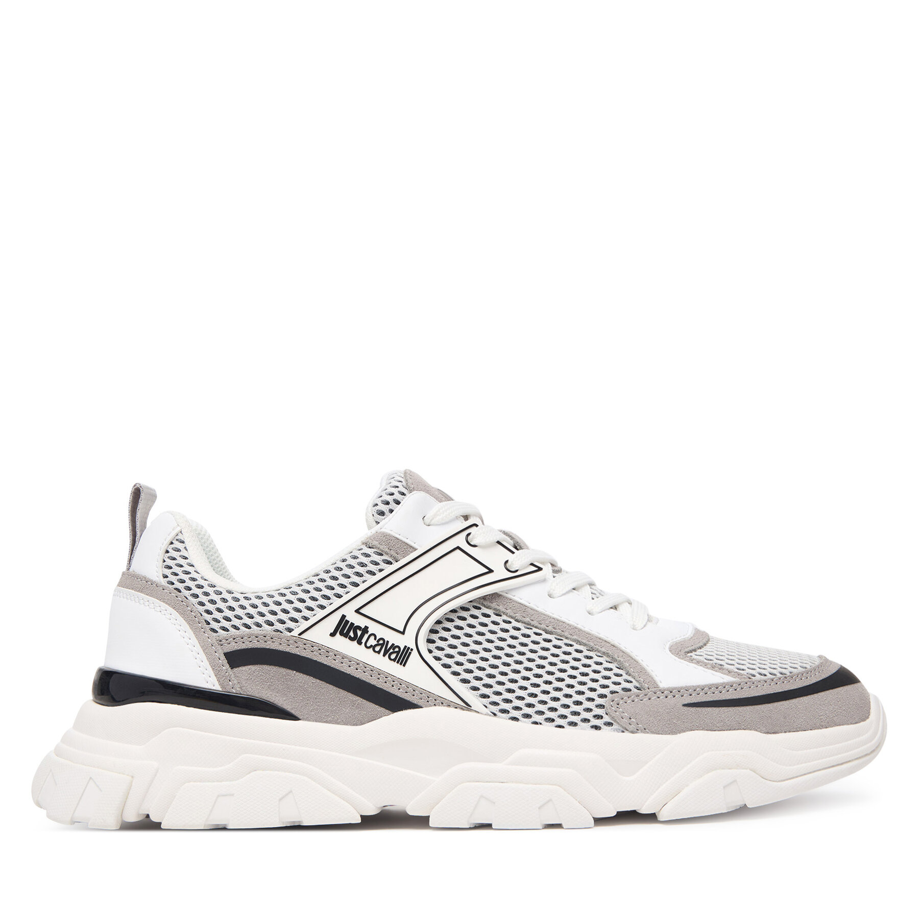 Sneakersy Just Cavalli 80QA3SH5 ZSE66 Sivá
