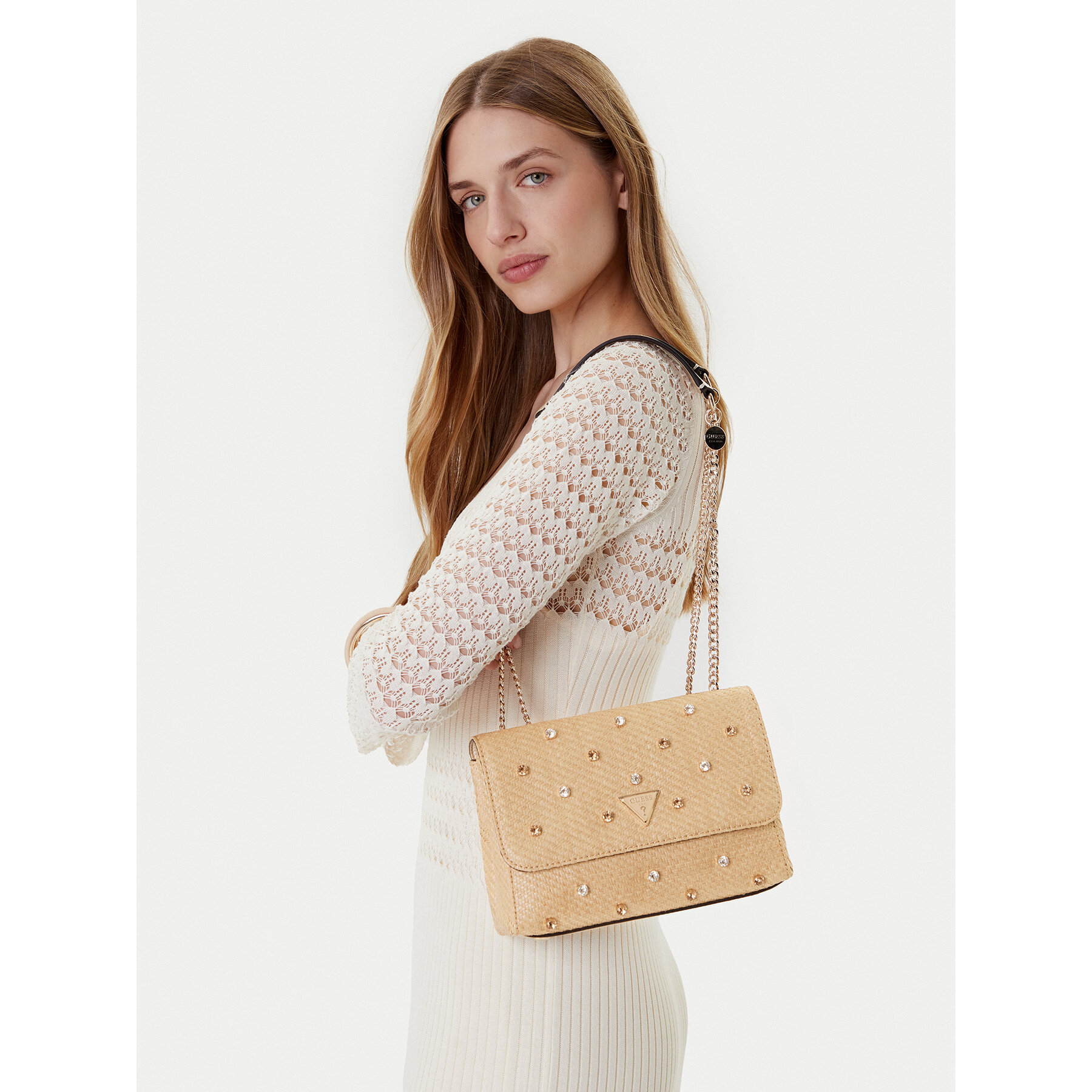 Táska Guess Giully II HWWE96 73200 Bézs