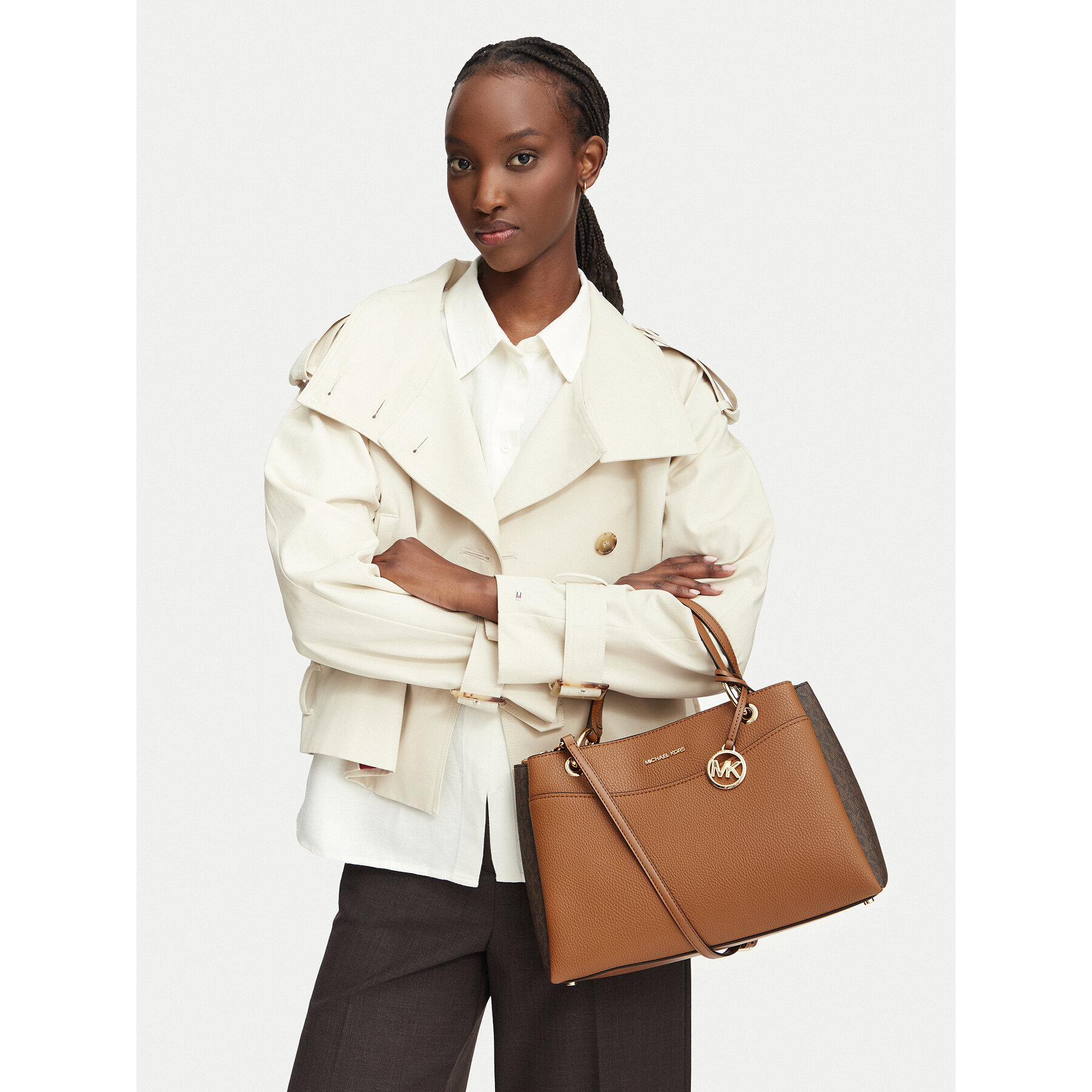 Torbica MICHAEL Michael Kors 30T6GX5L8B Smeđa