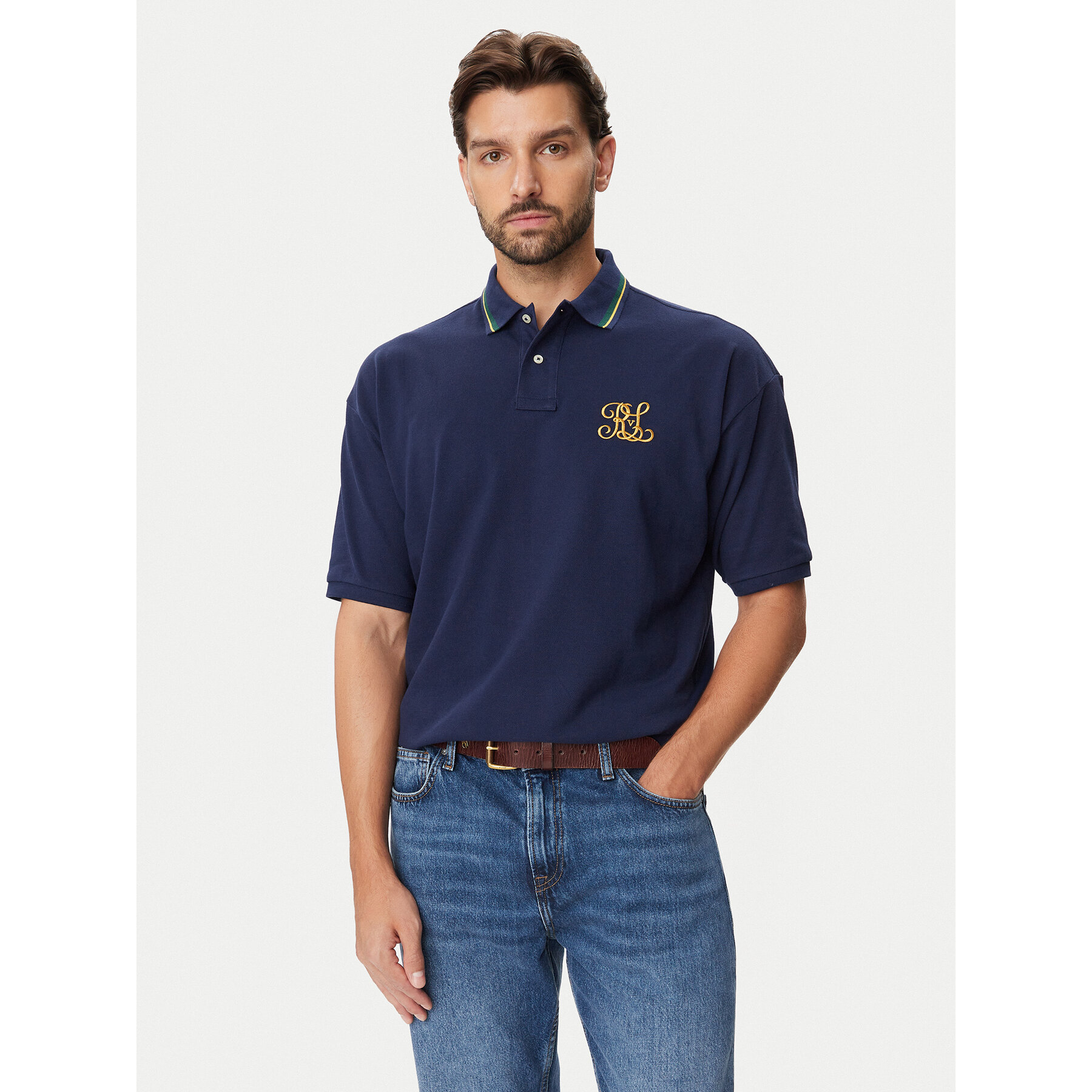 Polo Ralph Lauren Poloshirt 710B28617003 Dunkelblau Regular Fit