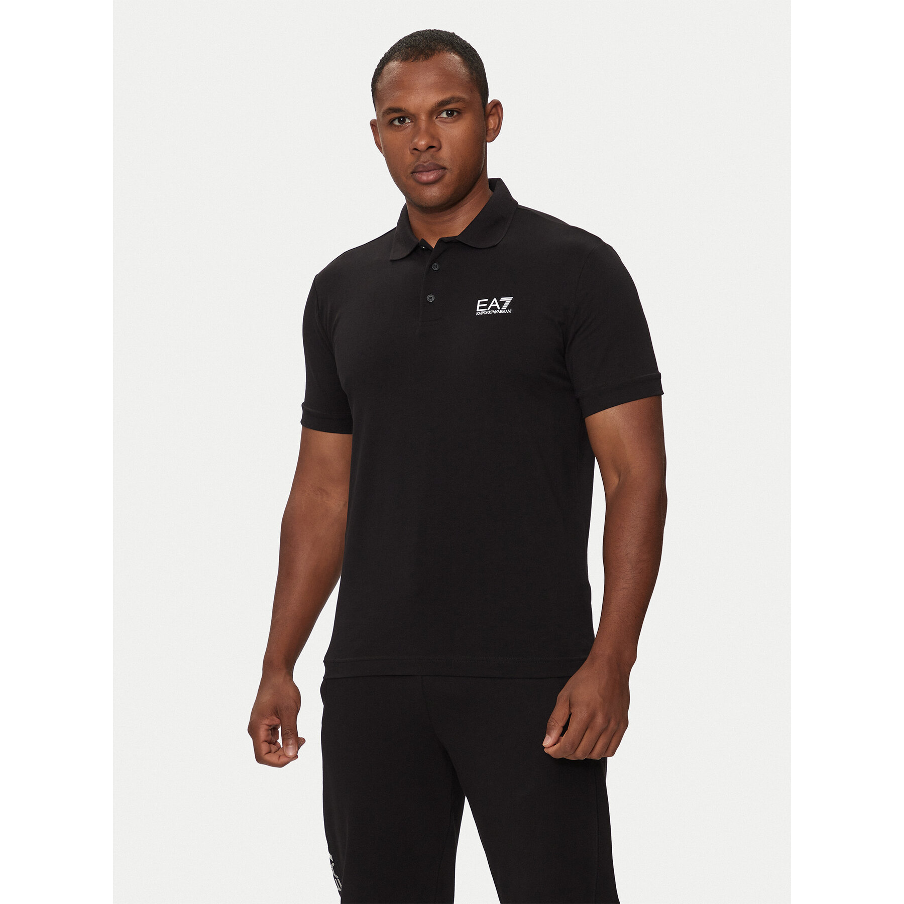 EA7 Emporio Armani Pólóing 8NPF14 PJVQZ 1200 Fekete Regular Fit