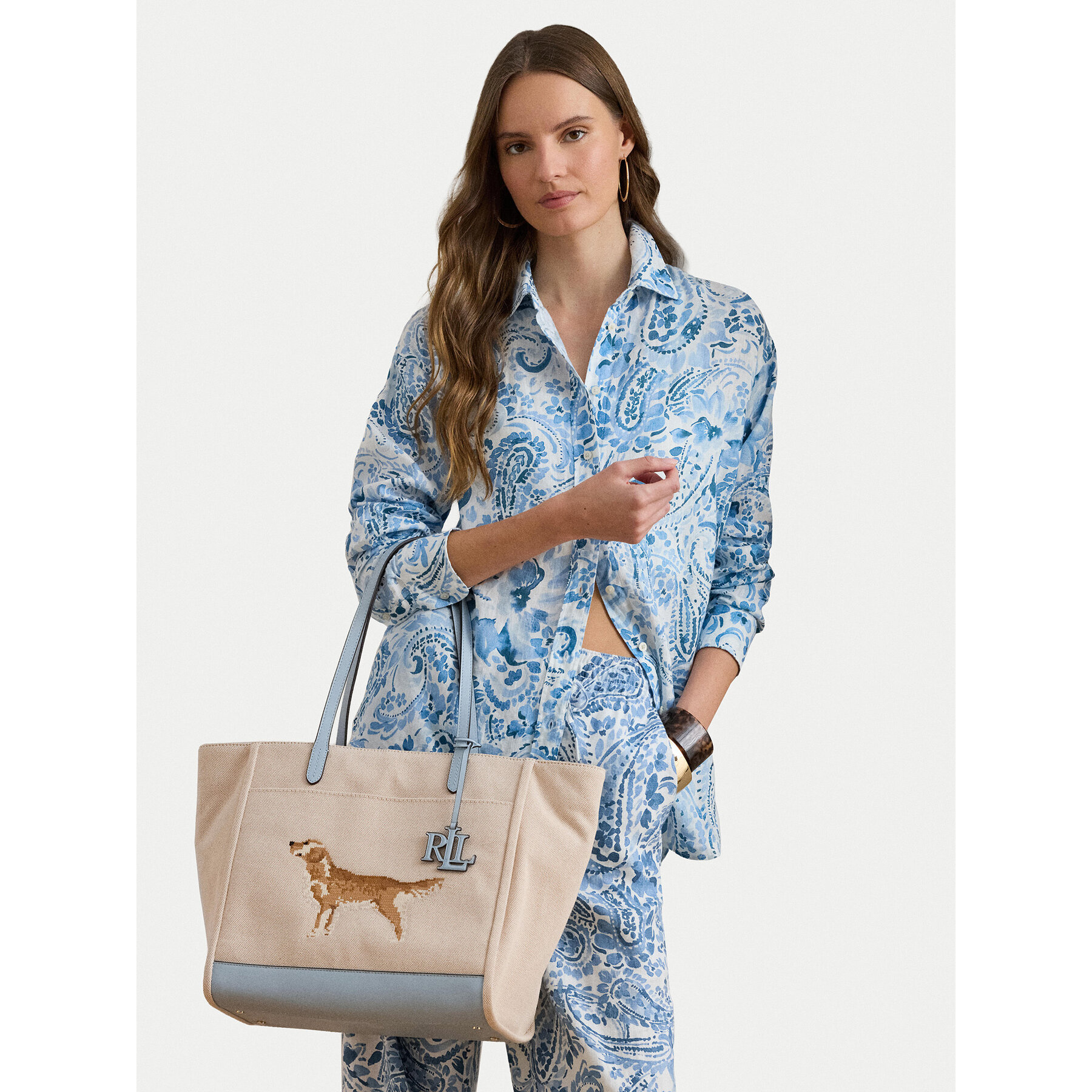 Дамска чанта LAUREN RALPH LAUREN 431P13256002 Бежов