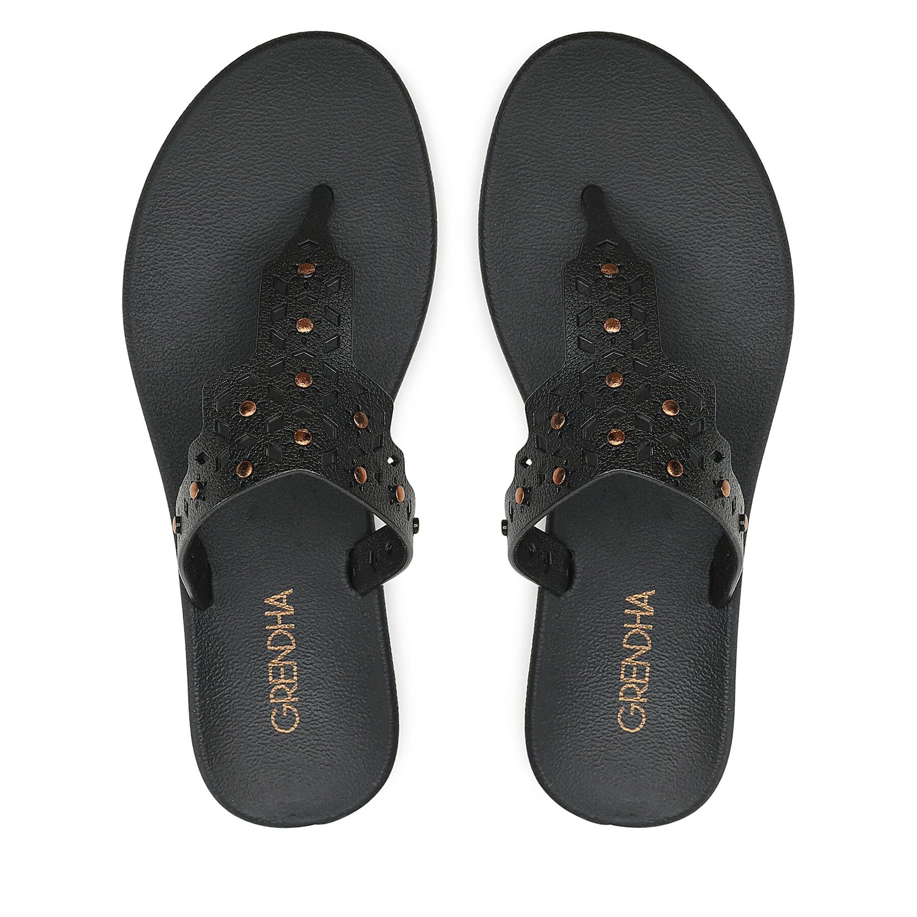 Chancletas Grendha Cacau Damas Rast 18598 Negro