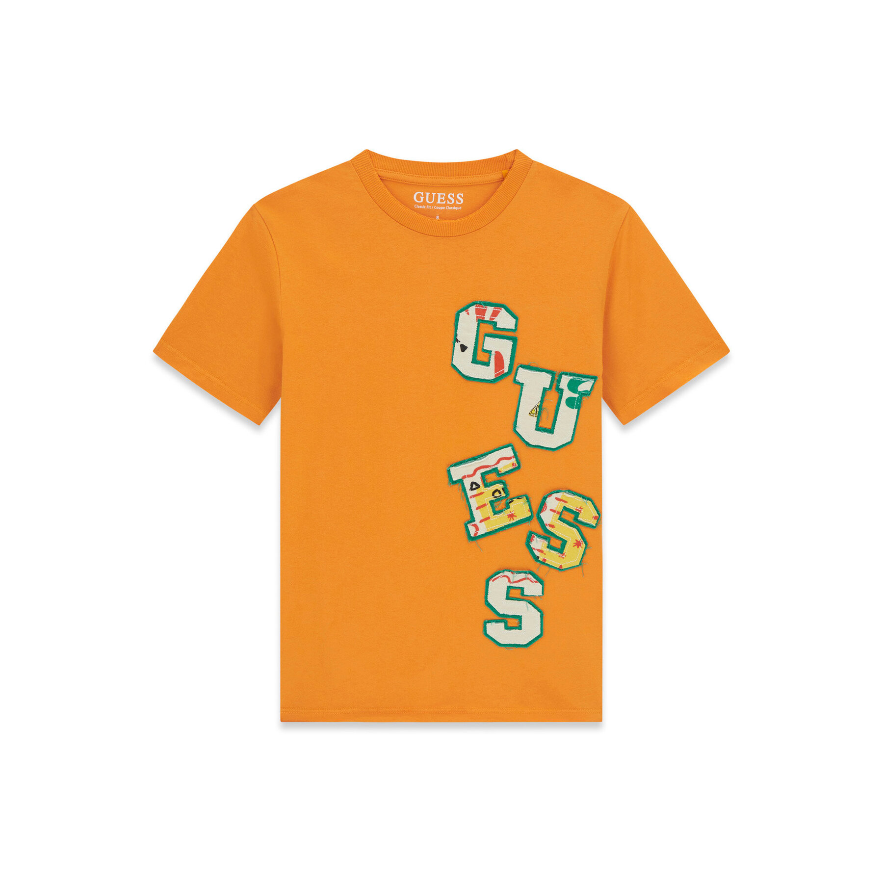Guess Majica L6GI02 K8HM4 Oranžna Relaxed Fit
