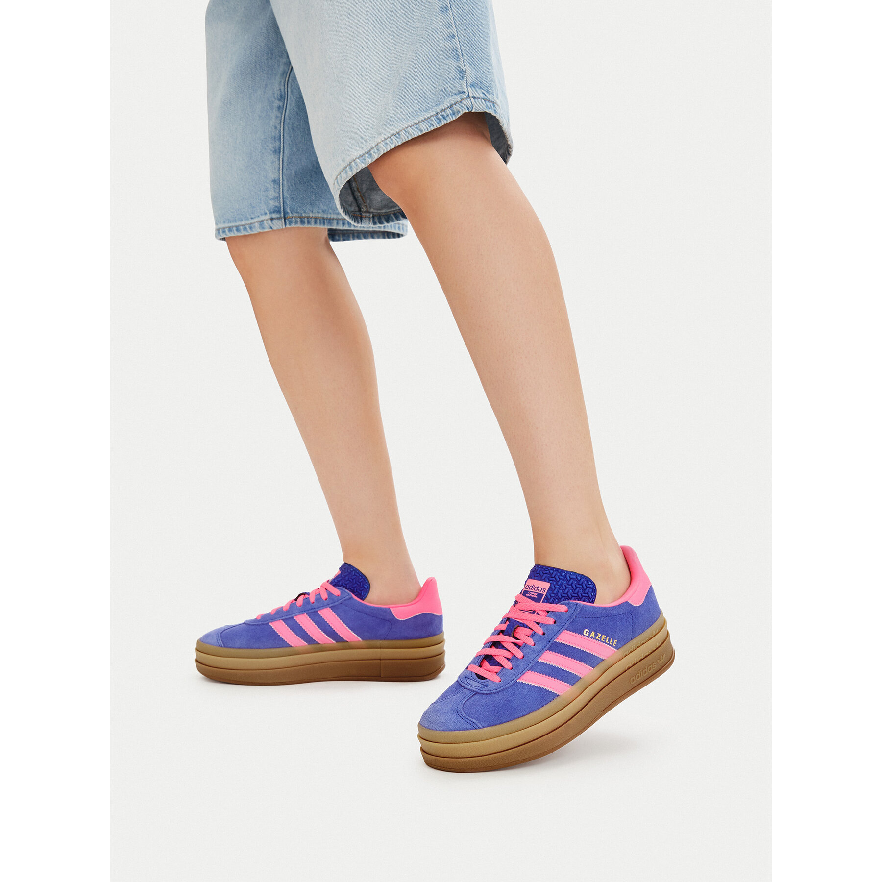 Sneakersy adidas Gazelle Bold W IH4193 Modrá
