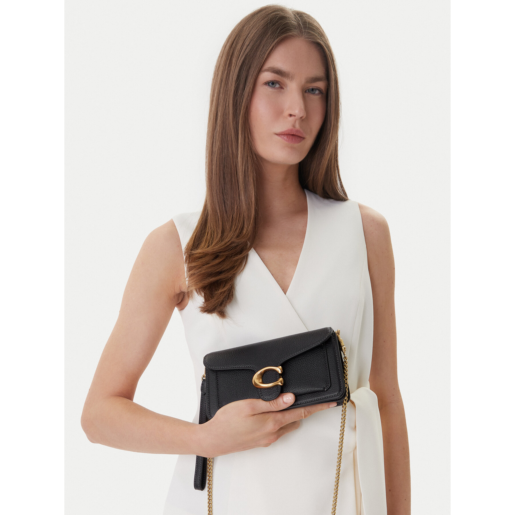 Handtasche Coach Tabby Chain CBF14 Schwarz
