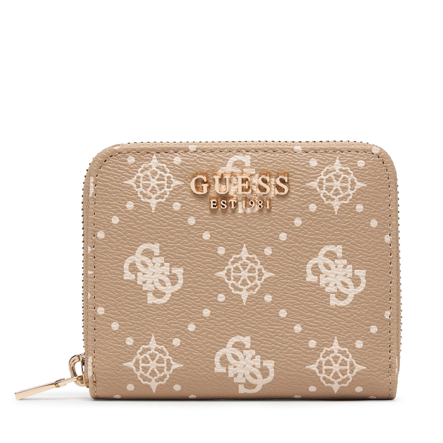 Damski Guess Portfel Beżowy Carrie Logo Slg SWGP98 98137