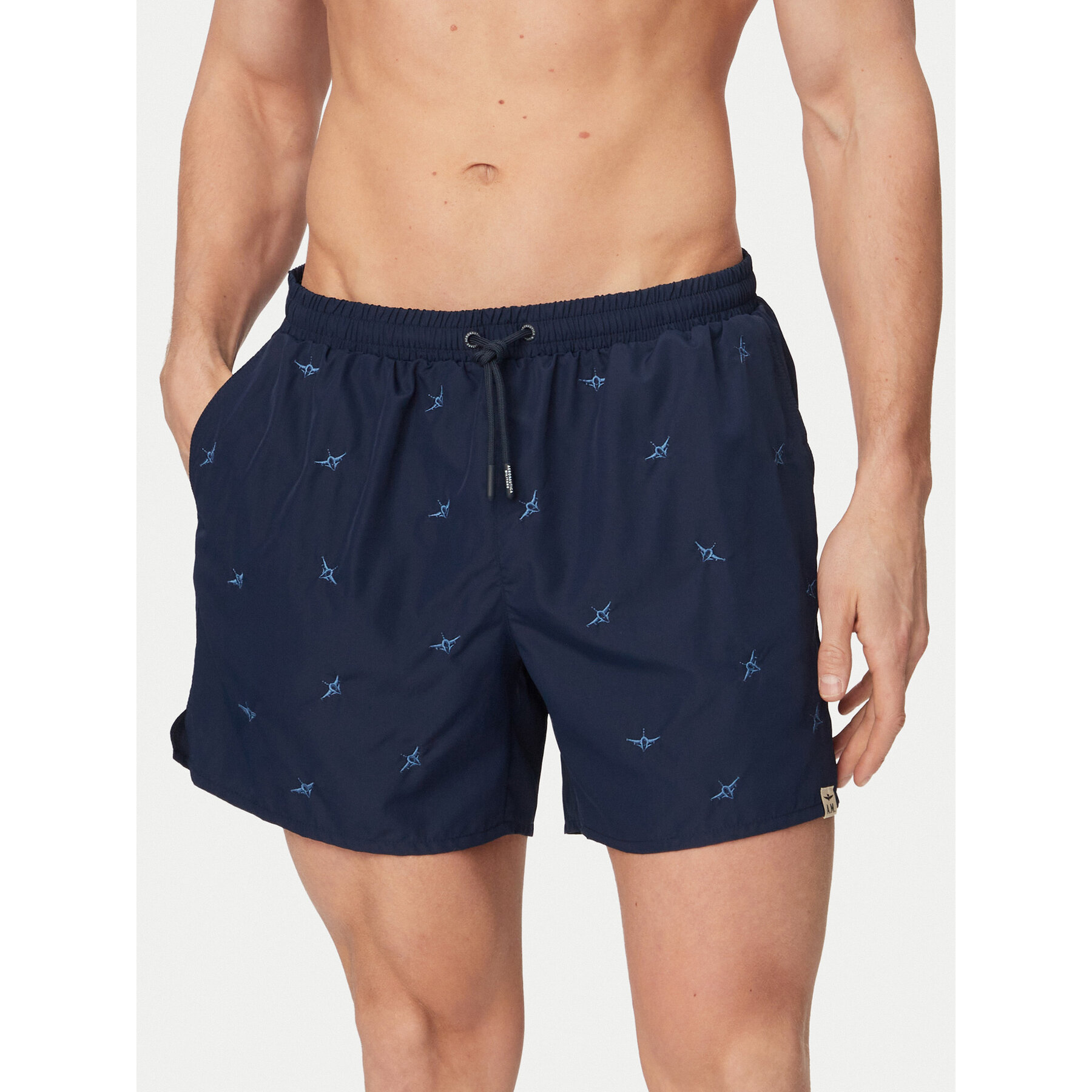 Aeronautica Militare Badeshorts 261BW0232UCT04317 Dunkelblau Regular Fit