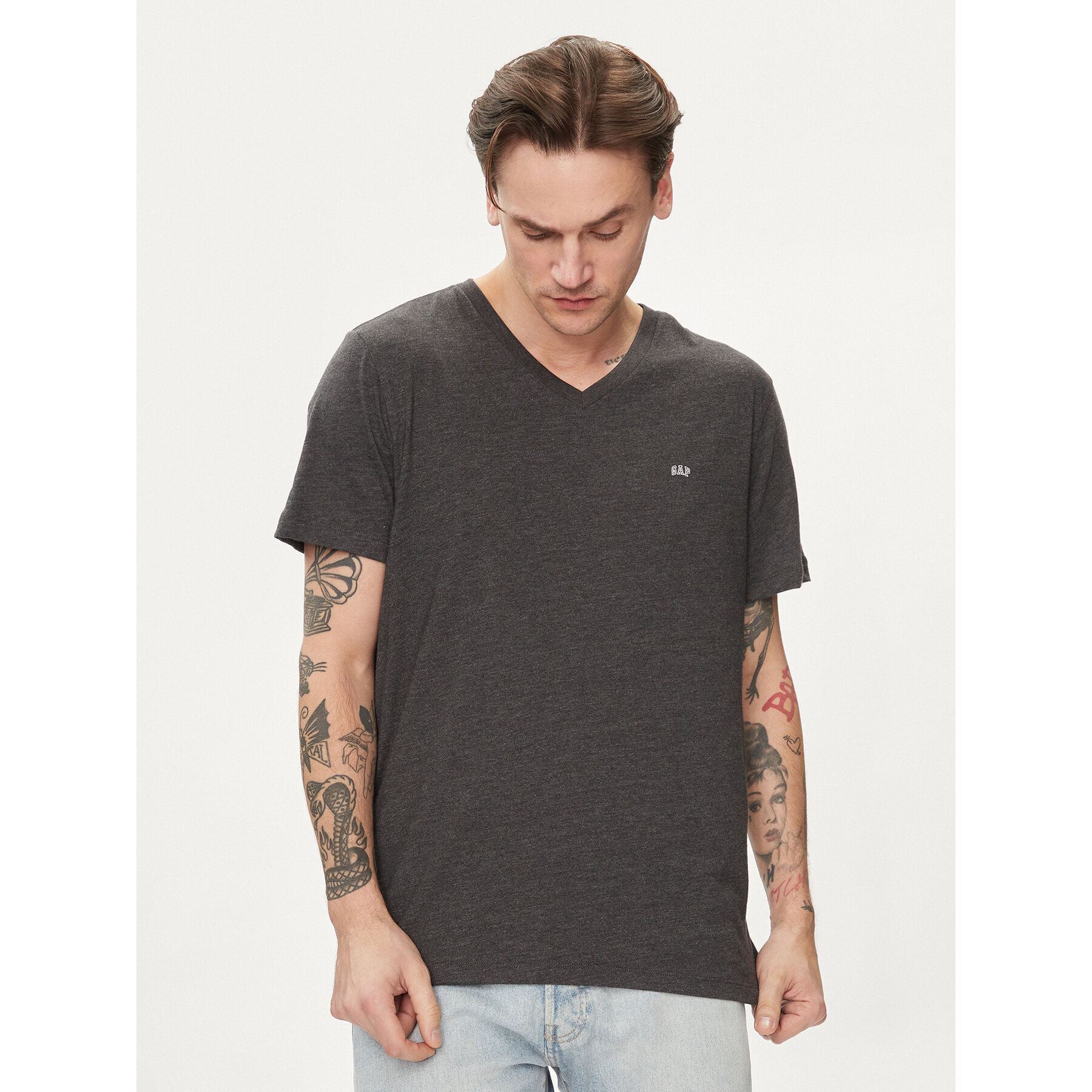 Gap T-shirt 753771-01 Grigio Regular Fit