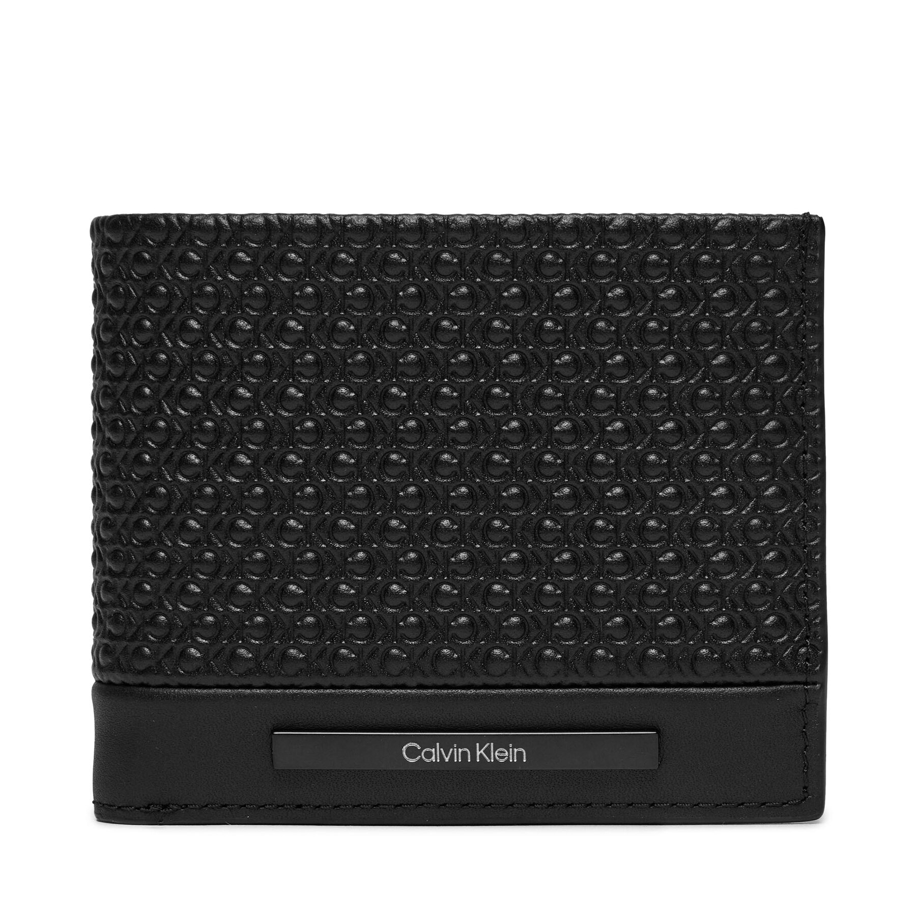 Μεγάλο Πορτοφόλι Ανδρικό Calvin Klein Modern Bar Bifold 6Cc WBill K50K511374 Μαύρο