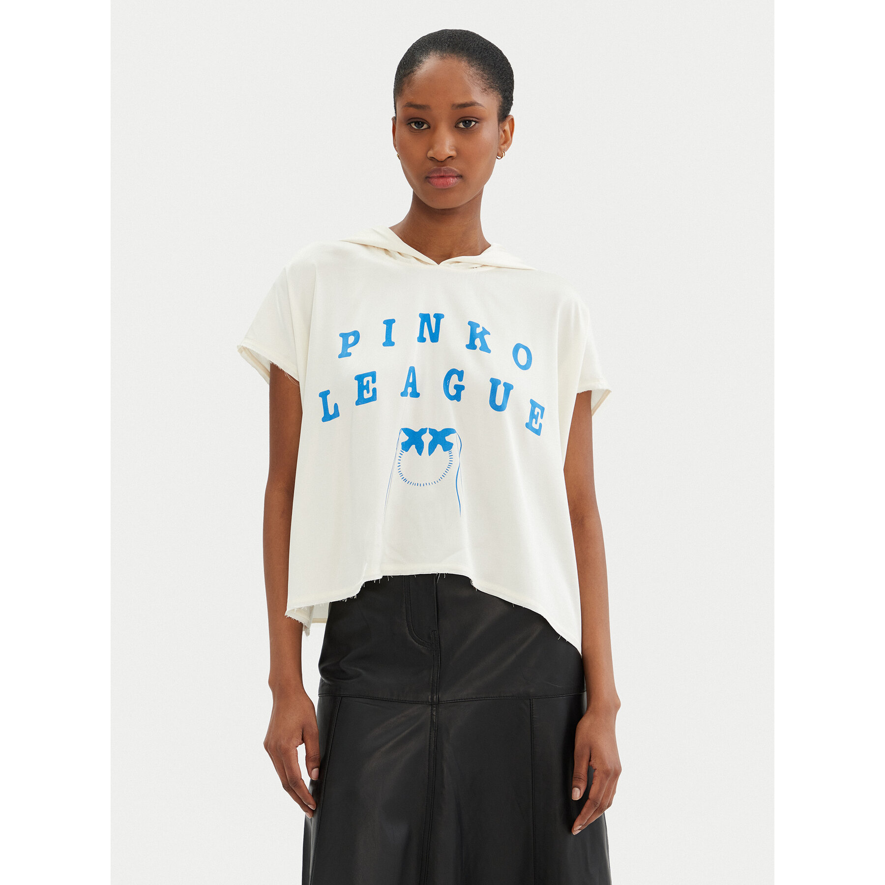 PINKO Bluse Belinda 104875 A2HL Écru Regular Fit