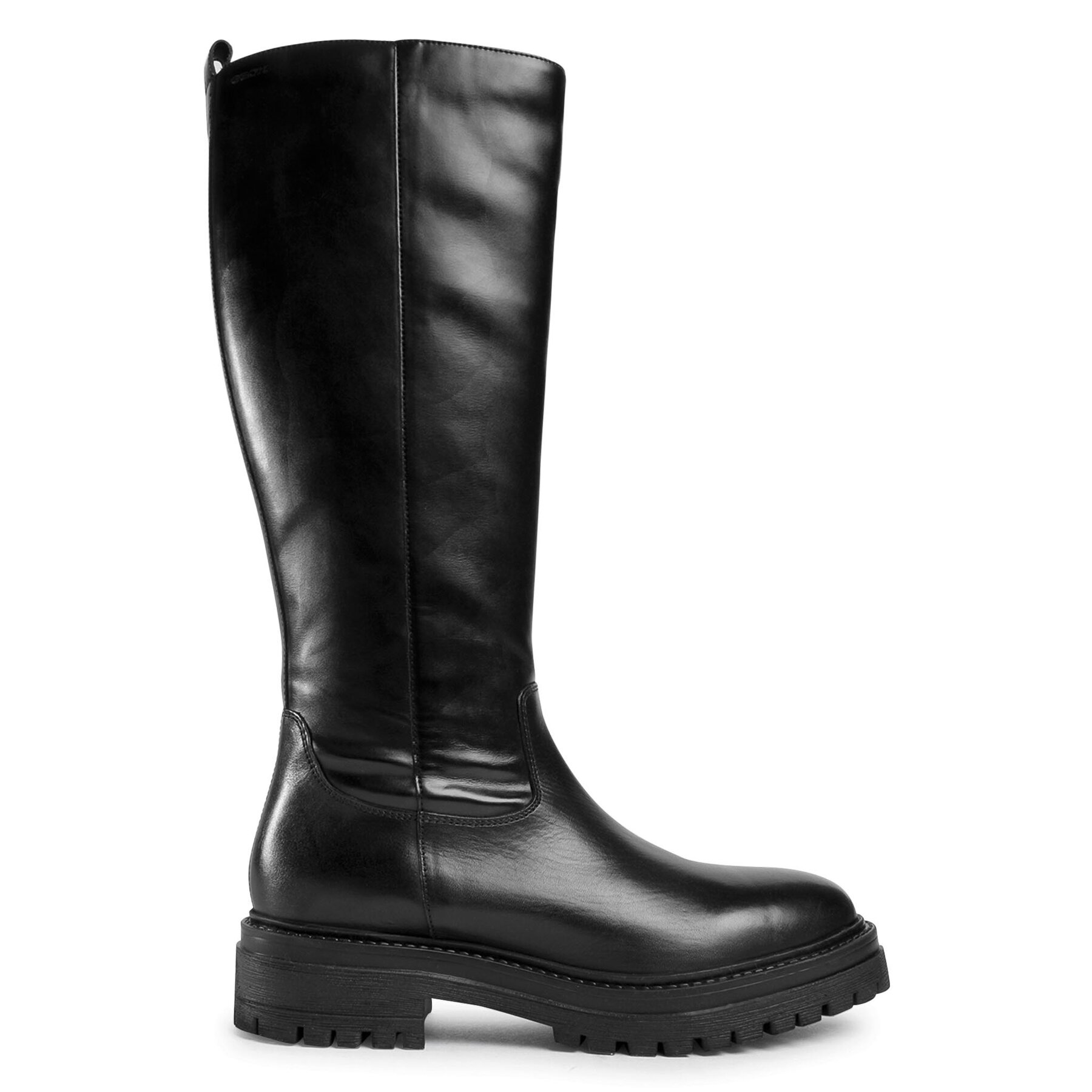 Čižmy vo vojenskom štýle Geox D Iridea C D04HRC 05443 C9999 Čierna