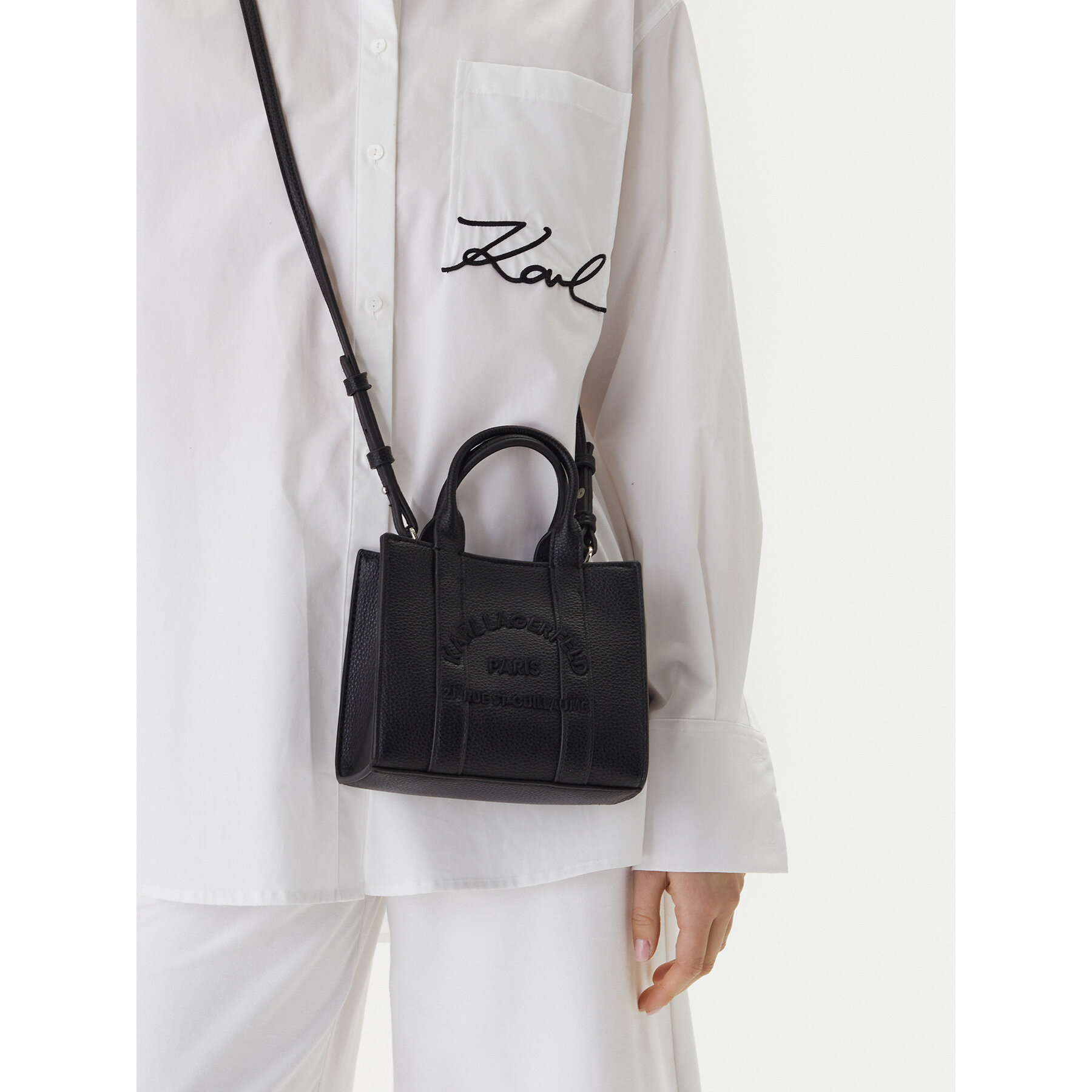 Táska KARL LAGERFELD B1W30042 Fekete