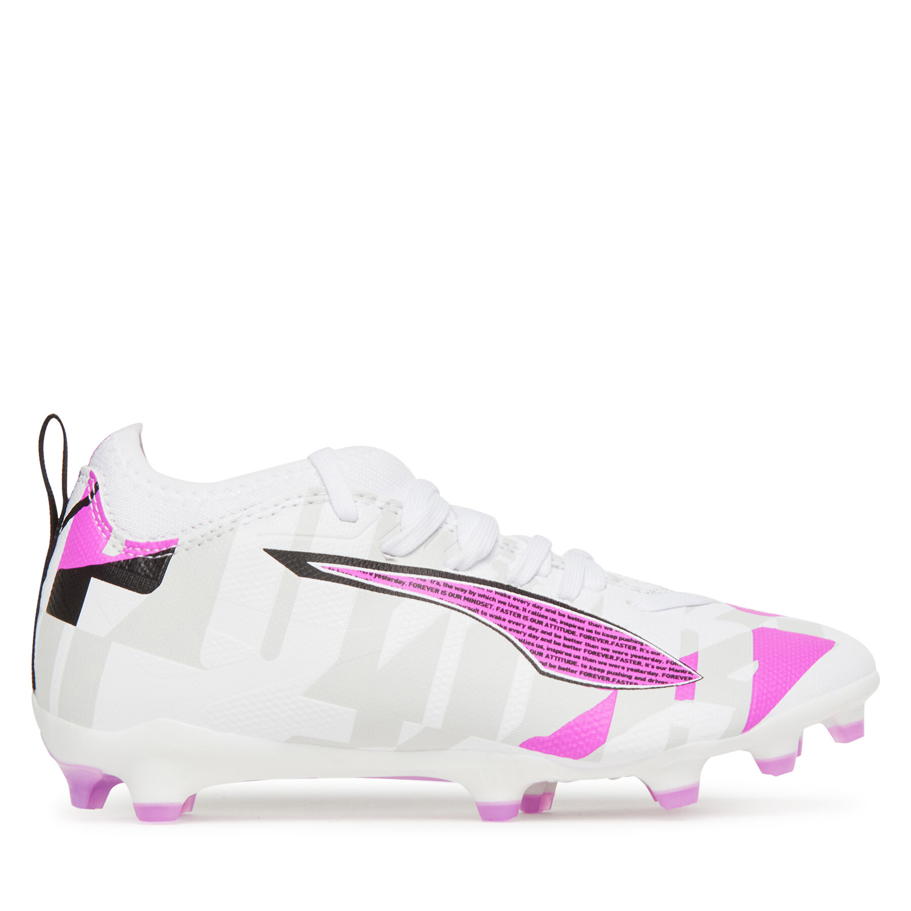 Futbalové topánky Puma Ultra 5 Match Forever Fg/Ag Jr 108413 01 Biela