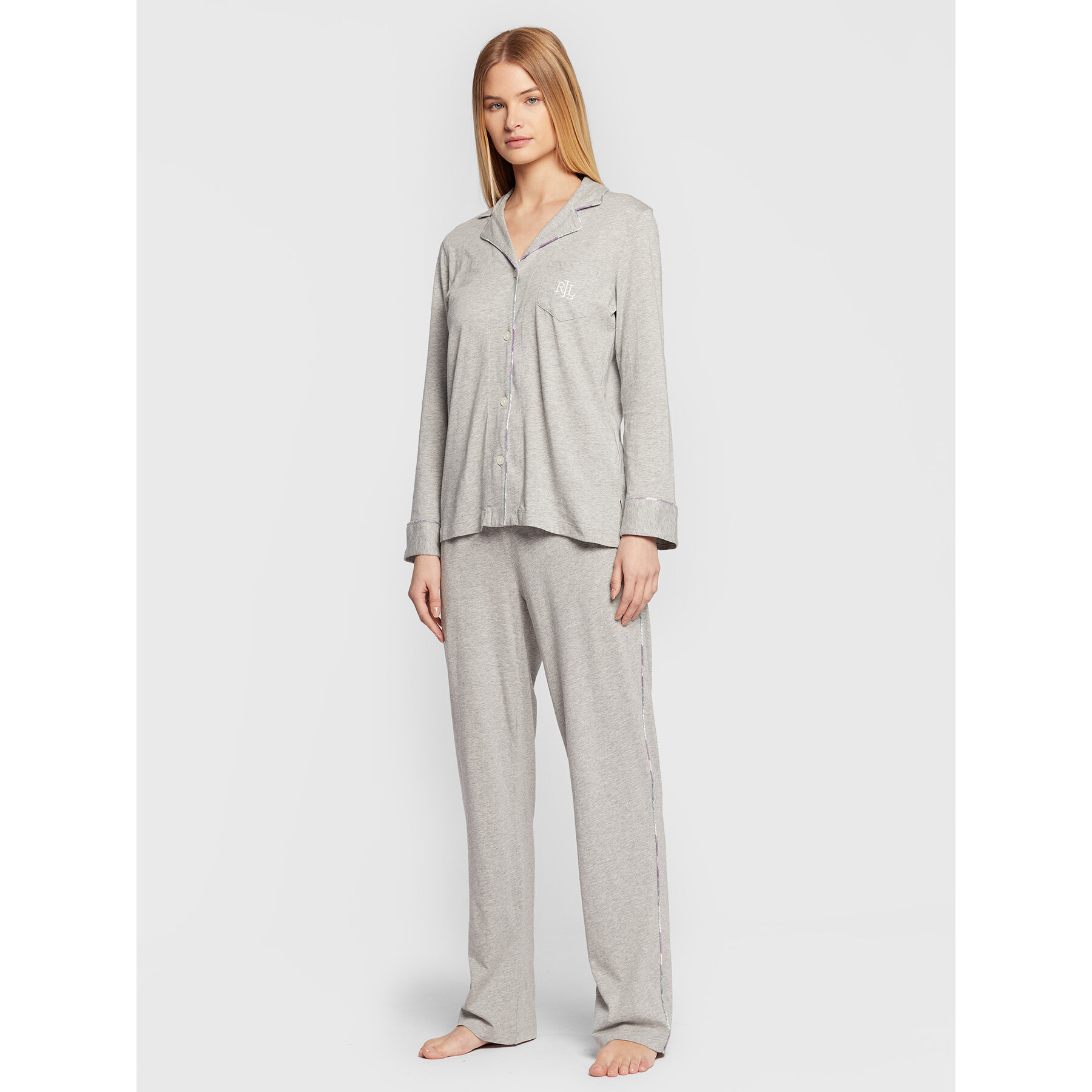 Lauren Ralph Lauren Pizsama ILN92196 Szürke Regular Fit