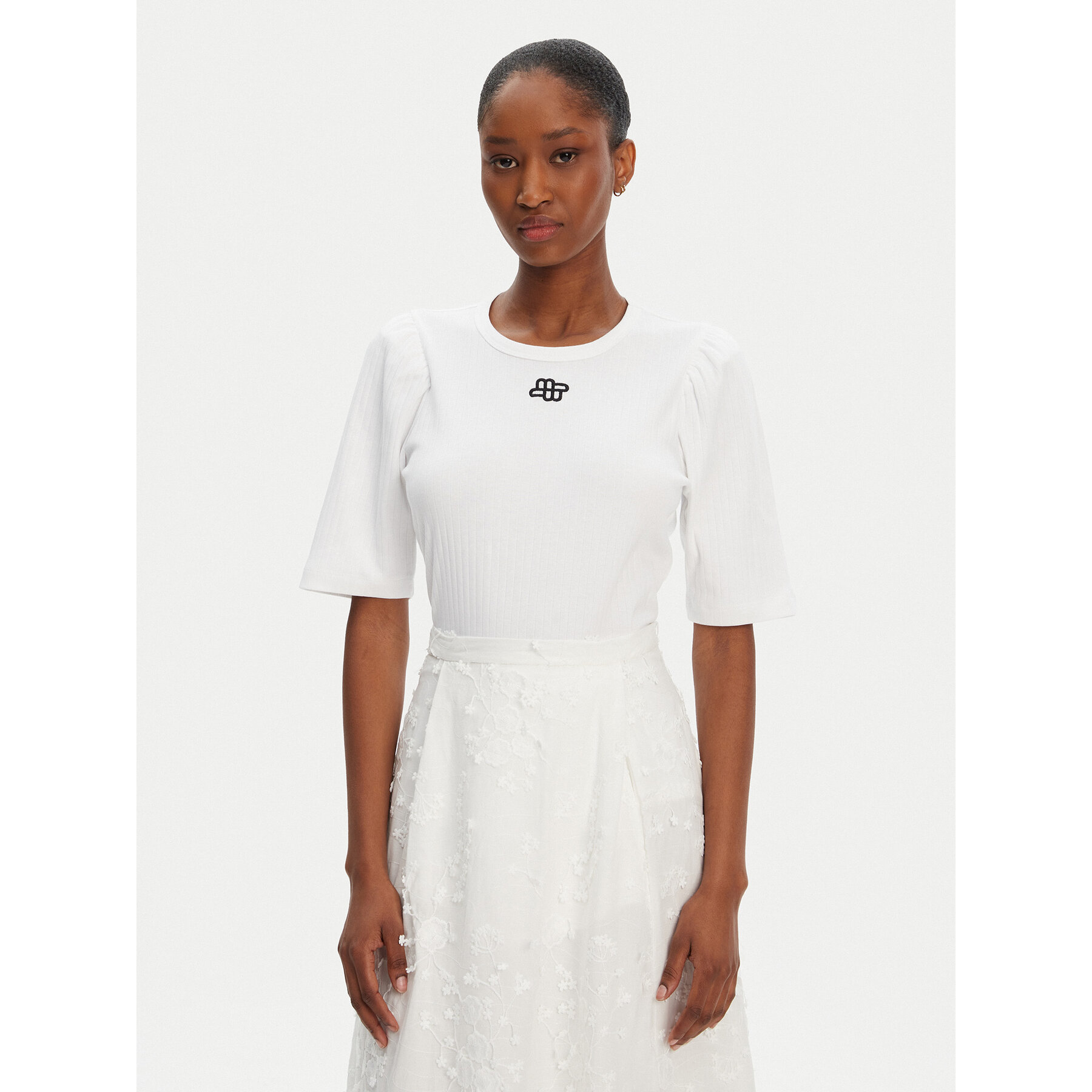 Munthe Munthe T-Shirt Parsa 252110025264 Λευκό Regular Fit