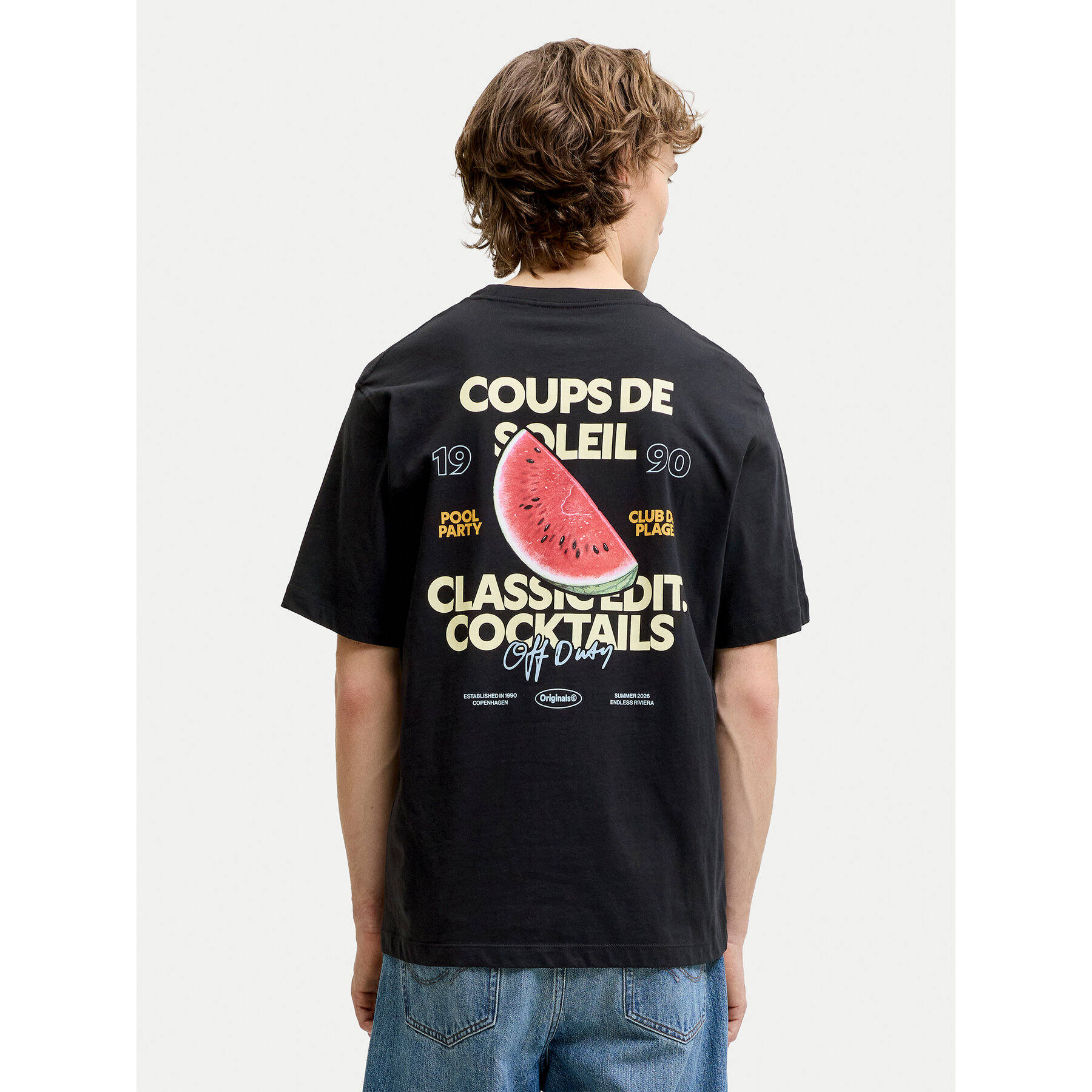 Jack & Jones T-Shirt Riviera 12295202 Schwarz Regular Fit