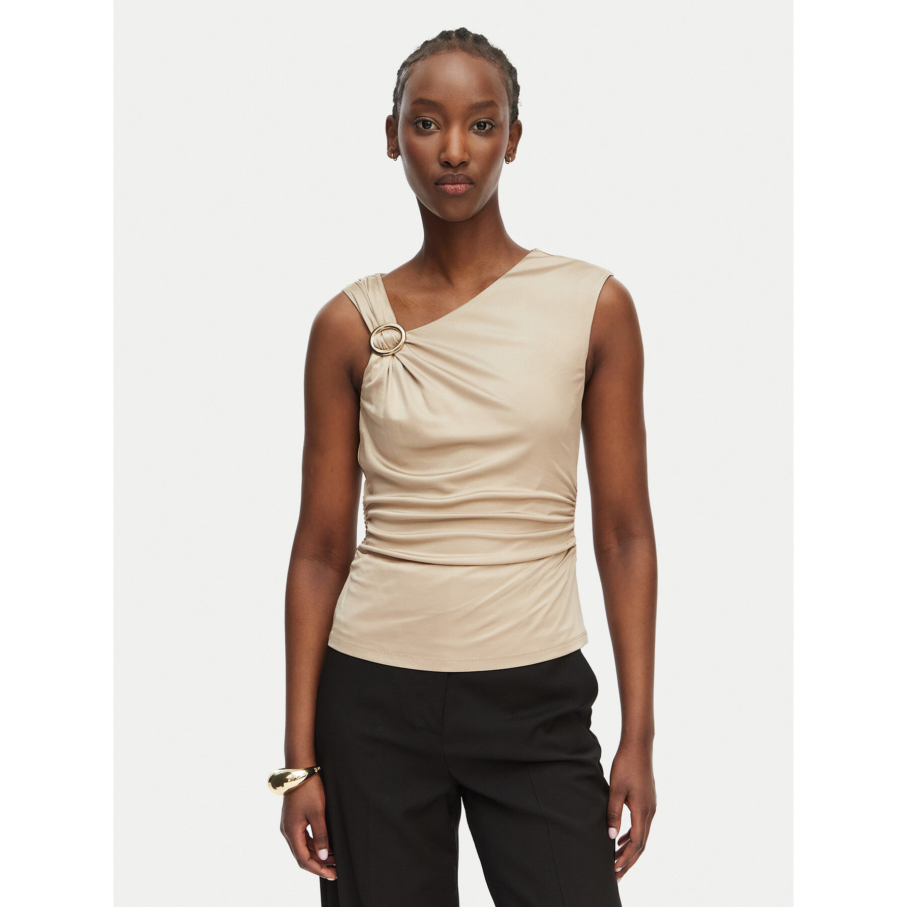 Marciano Guess Felső G6GP02 K3068 Bézs Slim Fit