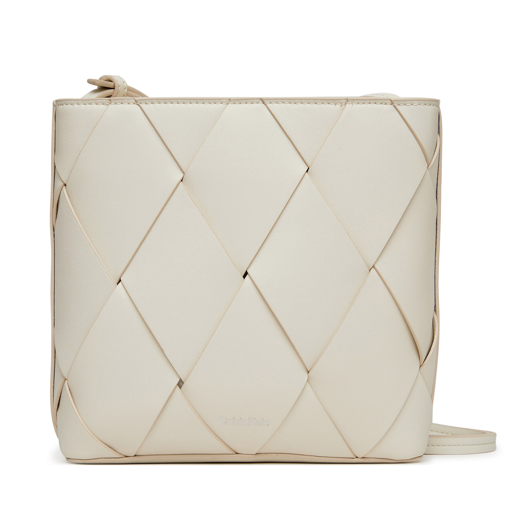 Kabelka Calvin Klein Ck Woven Square Crossbody K60K612991 Biela