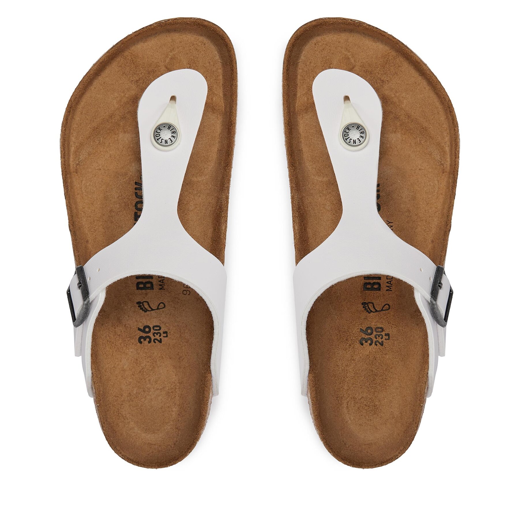 Flip flop Birkenstock Gizeh 745531 Alb