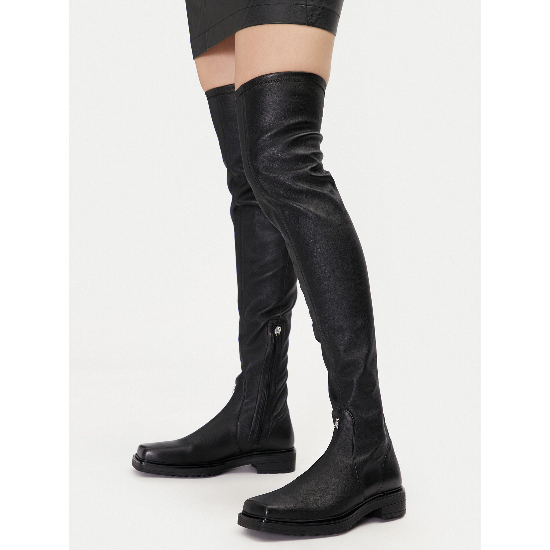Čizme preko koljena Patrizia Pepe 2Y0030/L121 Crna