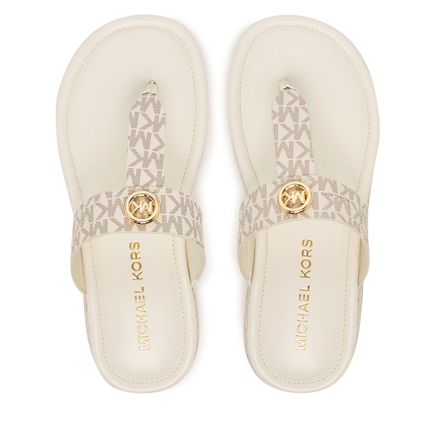Japonke MICHAEL Michael Kors Koya Flip Flap 40R6KOFA2B Kremna