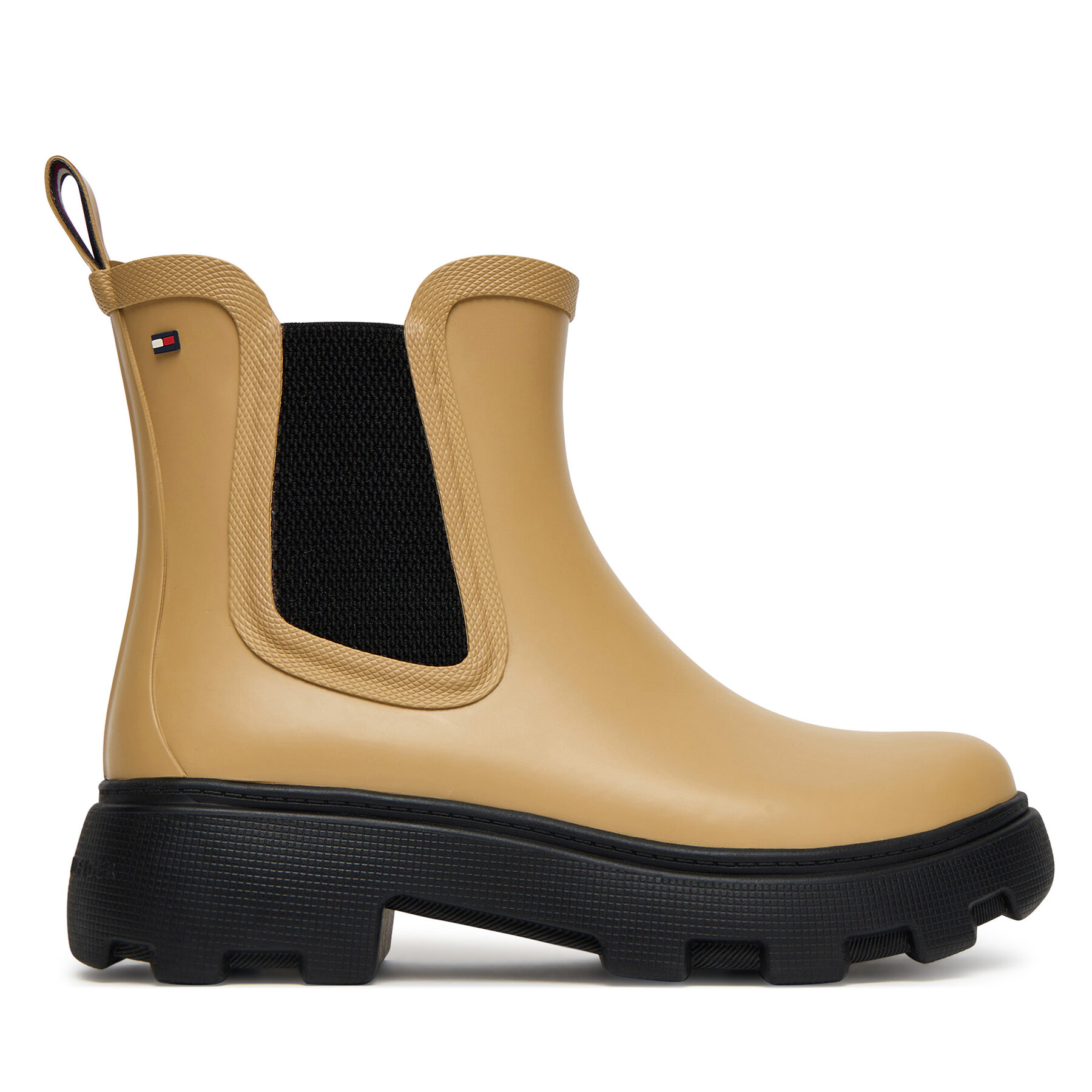 Gumene čizme Tommy Hilfiger Rubber Flag Cleated FW0FW08637 Smeđa