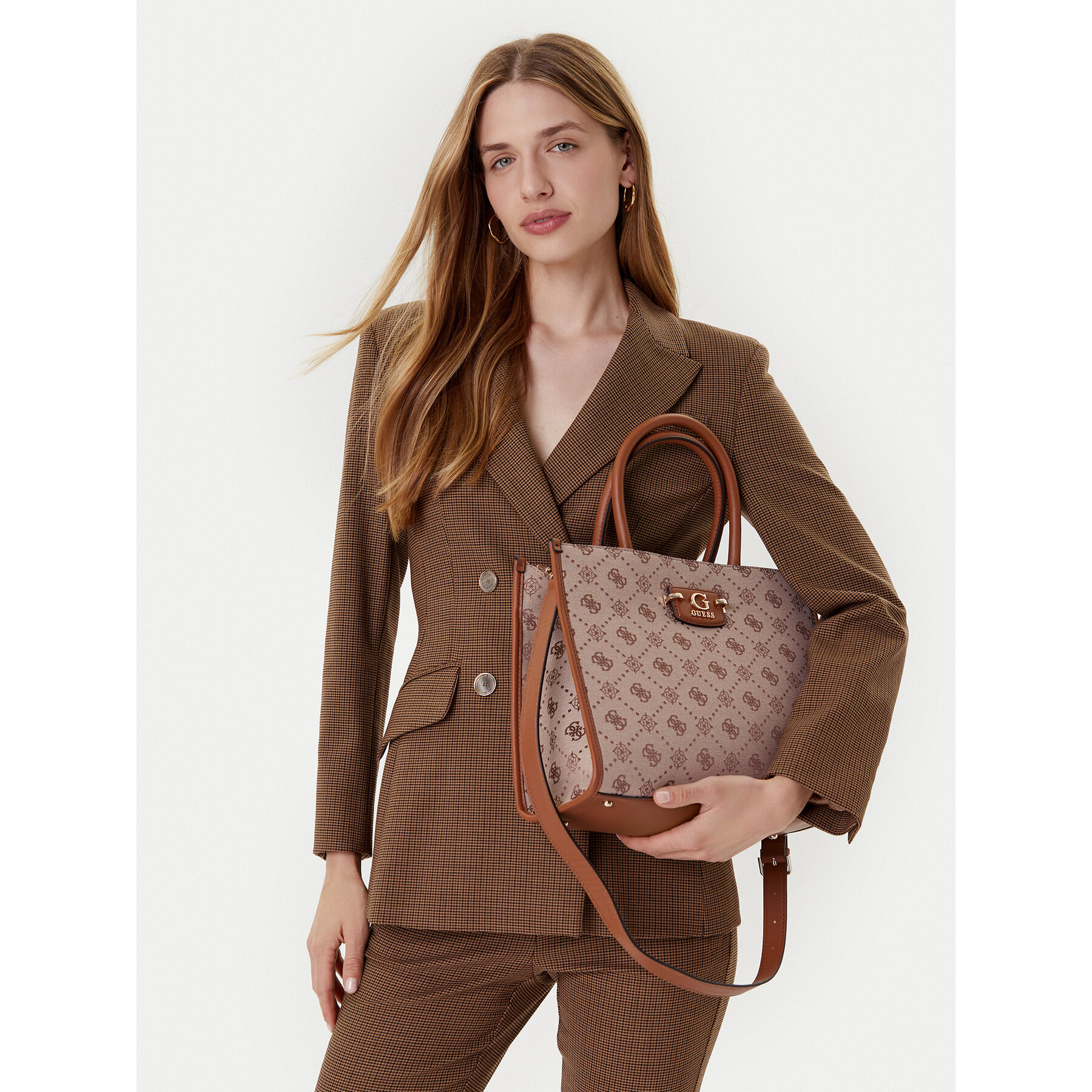 Дамска чанта Guess Neda HWJP96 54220 Бежов