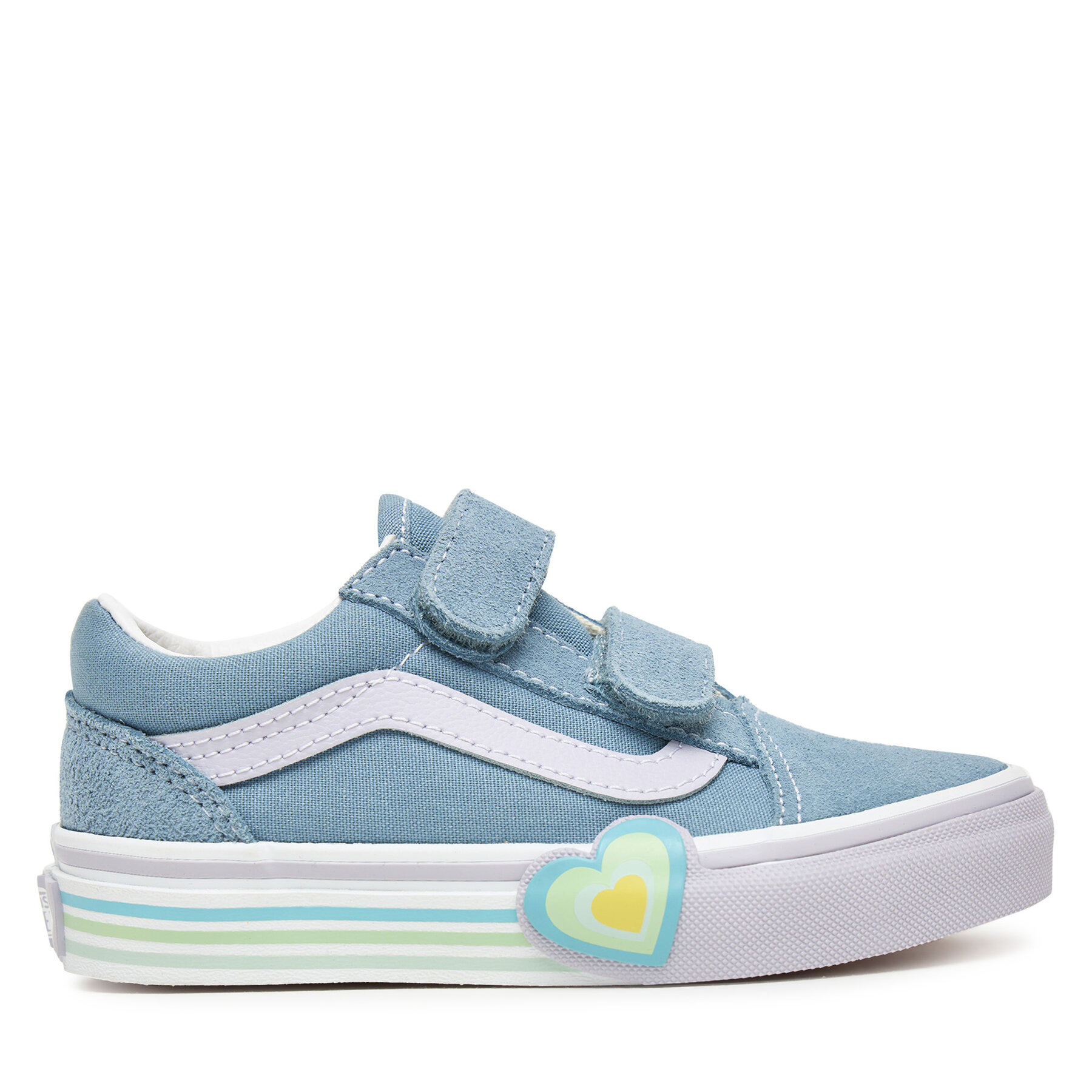Tenisky Vans Old Skool V Heart VN000D4DCFL1 Modrá
