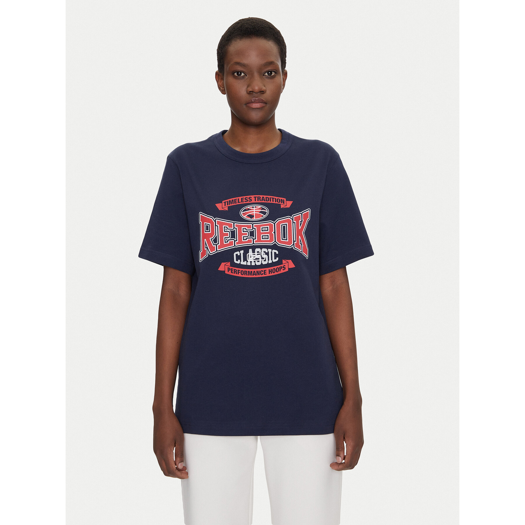 Reebok T-Shirt 100220202 Σκούρο μπλε Relaxed Fit