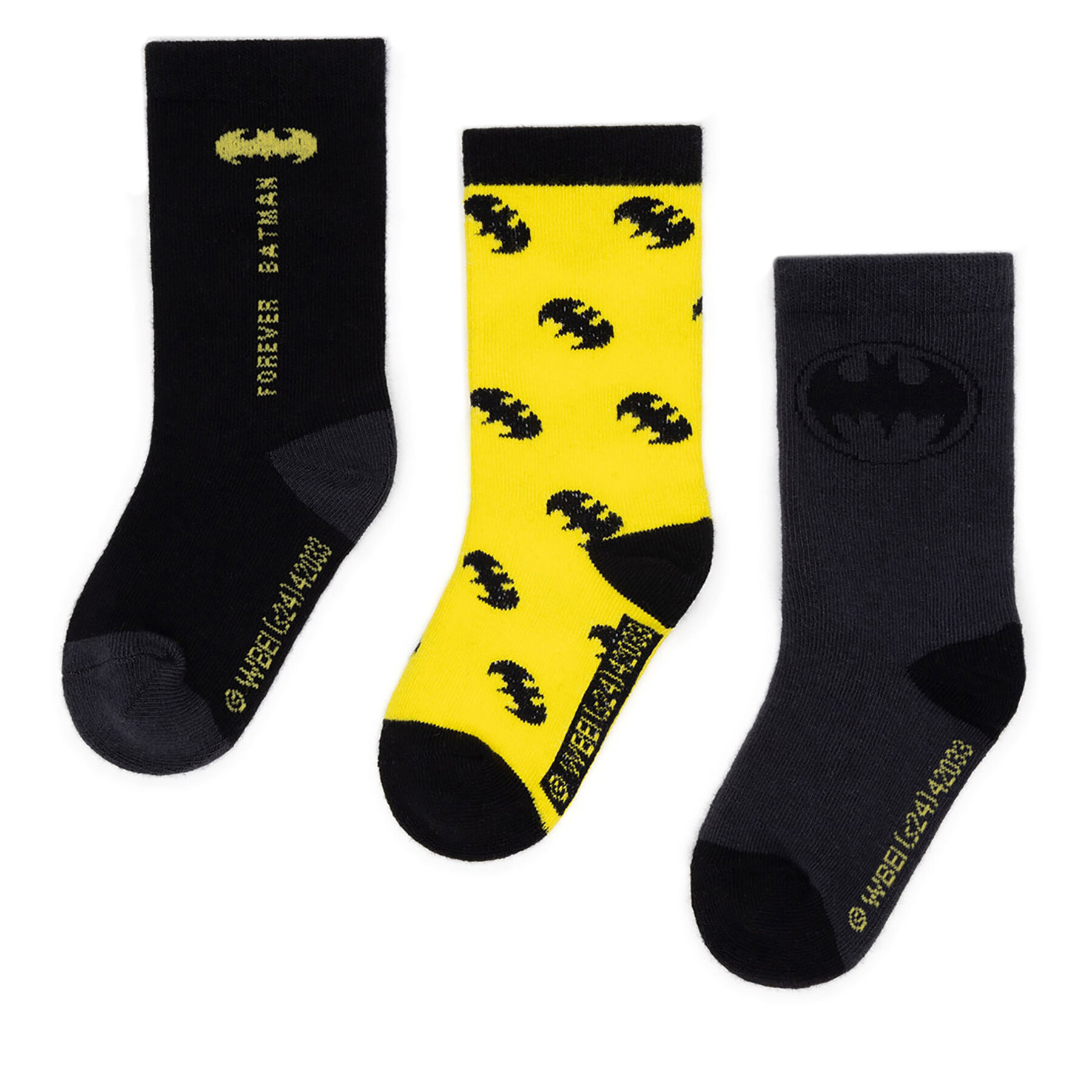 Κάλτσες Batman ACCCSAW24223WBBAT 3pack Μαύρο