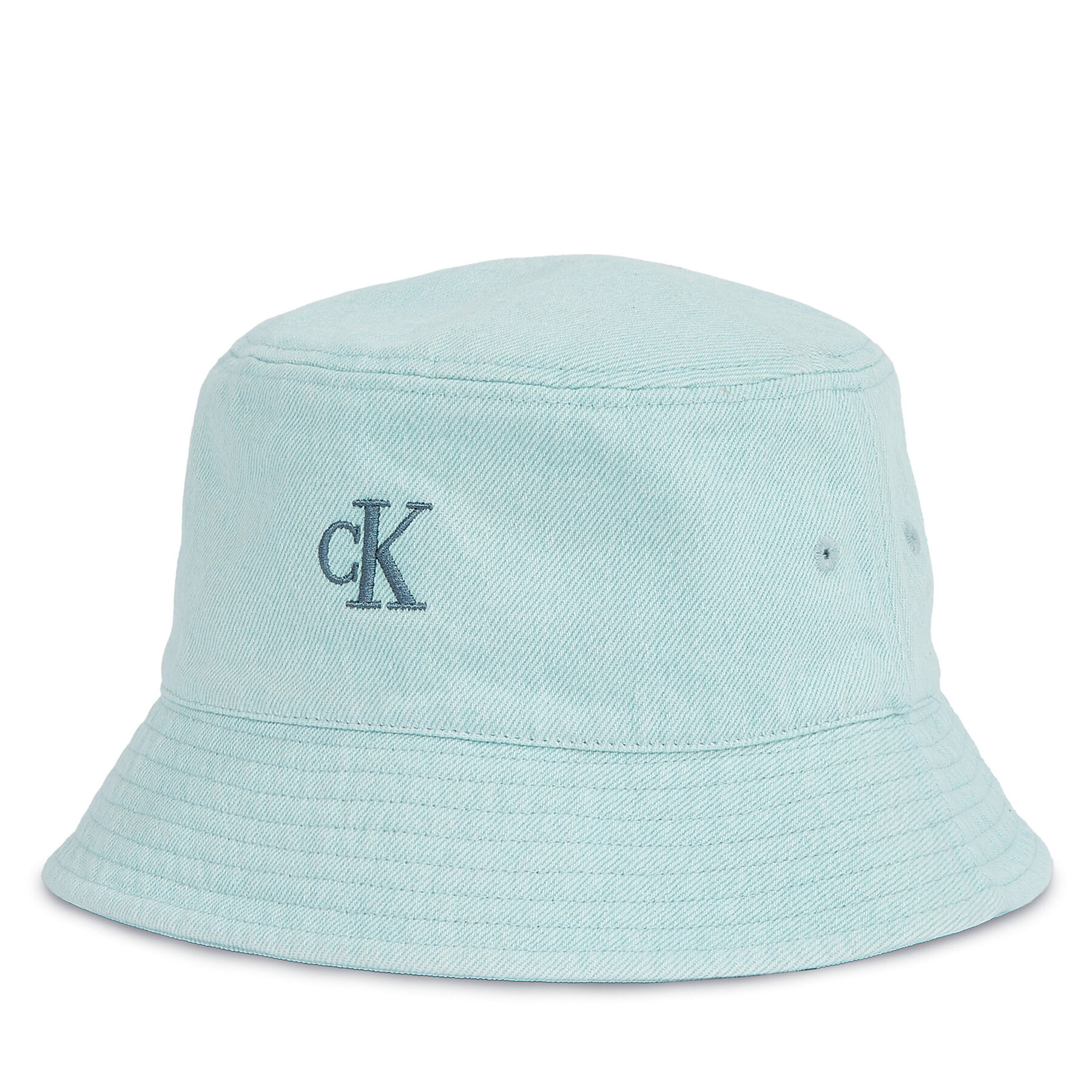 Klobúk Calvin Klein Embro Monogram Denim Bucket Hat LV04K5021G Svetlo modrá