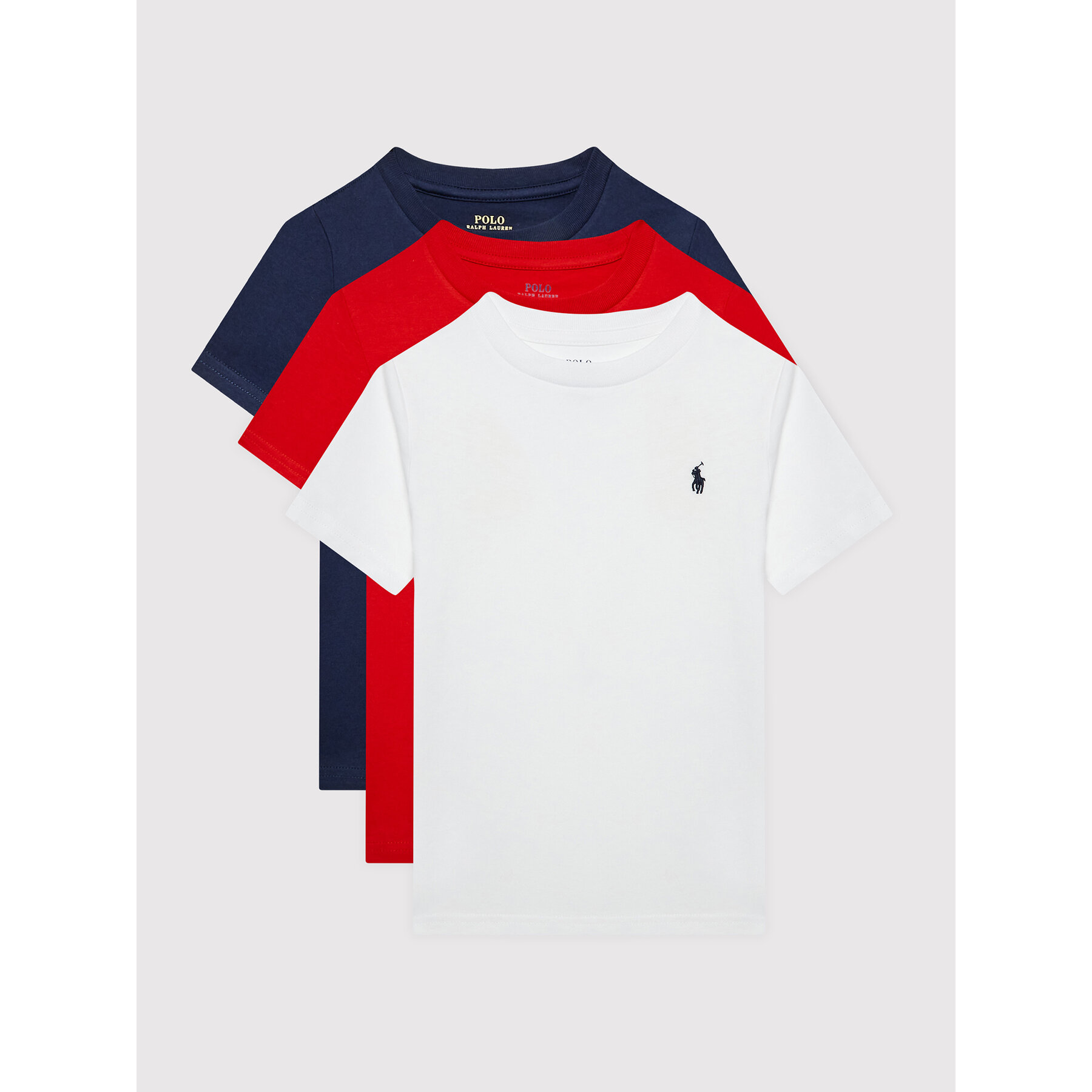 Polo Ralph Lauren Komplet t-shirt majic﻿ 323884456001 Pisana Regular Fit