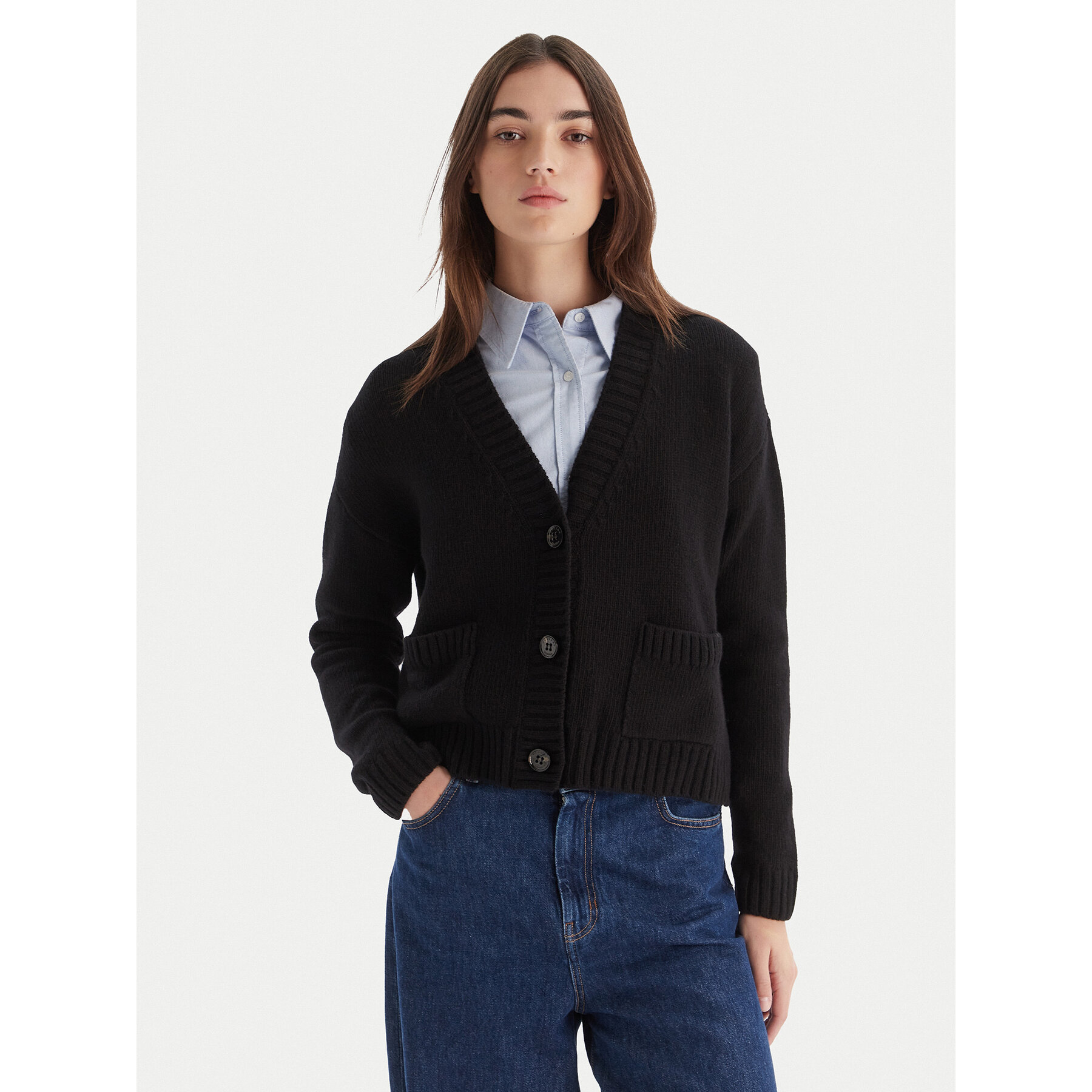 Weekend Max Mara Strickjacke Filmato 2525346062 Schwarz Regular Fit