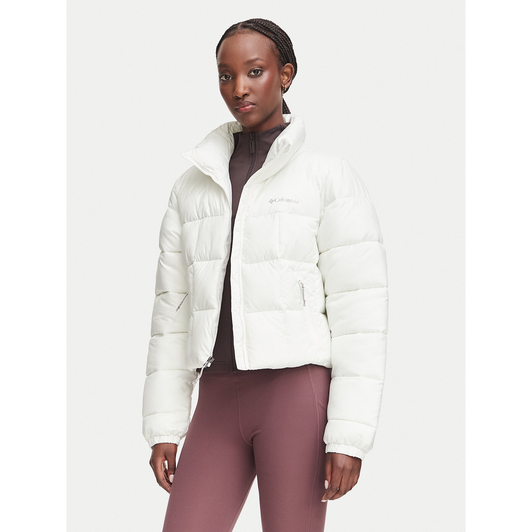 Columbia Winterjacke Puffect™ III Cropped 2171241 Weiß Regular Fit
