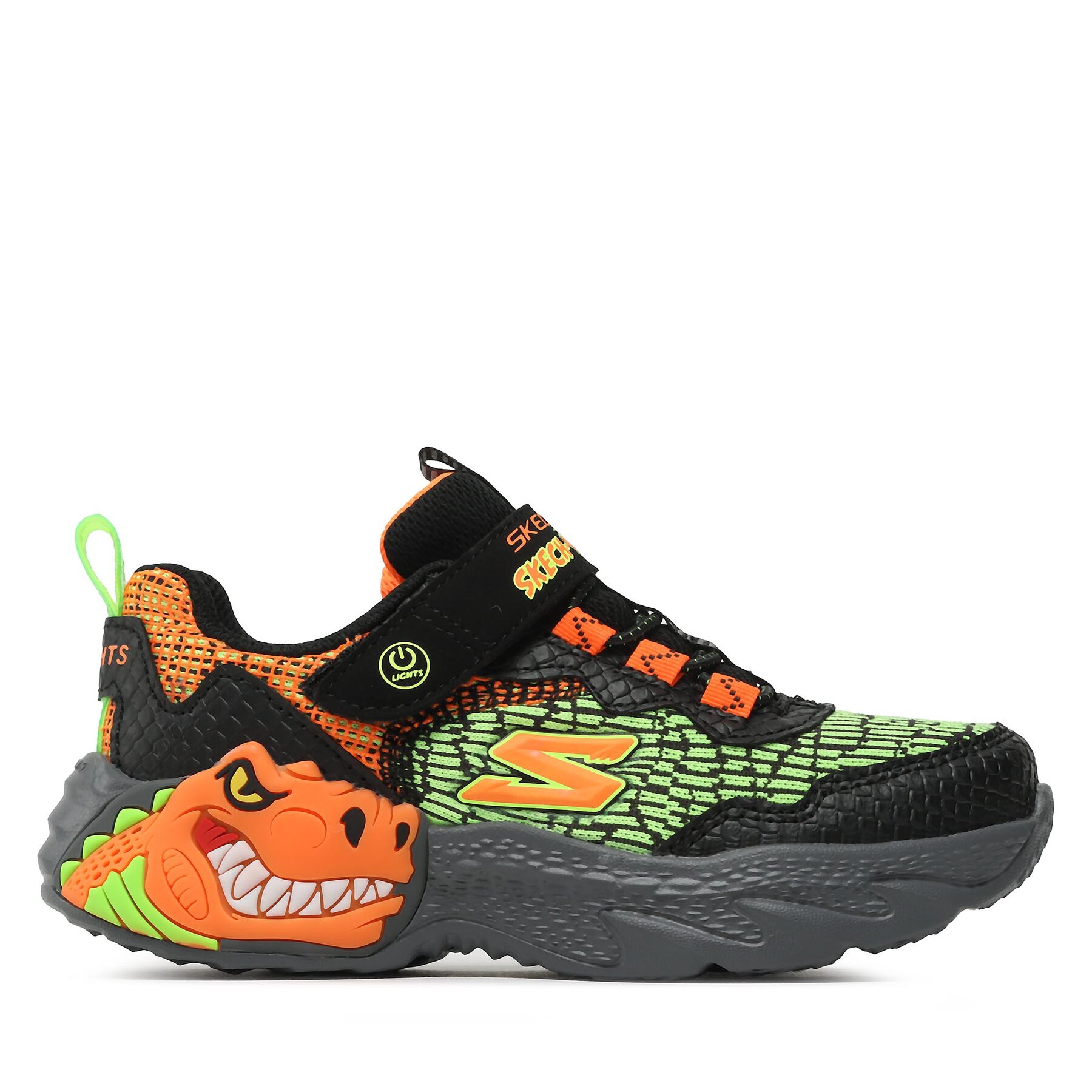 Sportcipők Skechers Dino Lights 400615L/BKOR Fekete